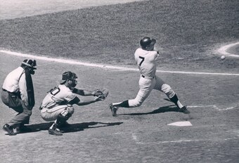 Mickey Mantle hit 536 home runs during 18 seasons with the Yankees.
