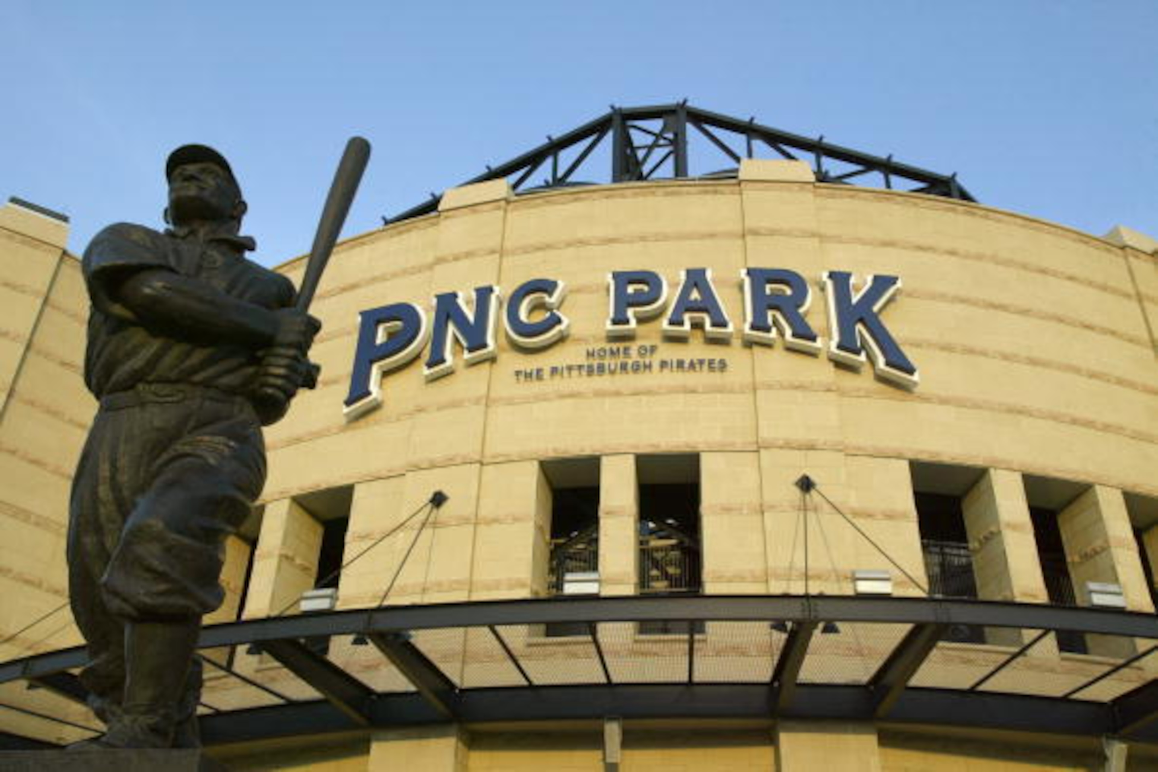 The Pittsburgh Pirates honored Honus Wagner with a statue outside PNC Park. The Pittsburgh Pirates honored Honus Wagner with a statue outside PNC Park.