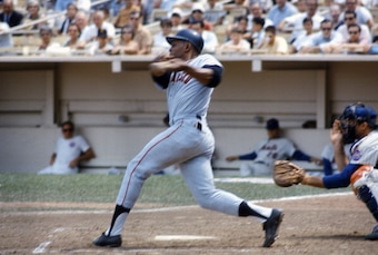 Willie Mays contributed elite contact, power and defense in center field.