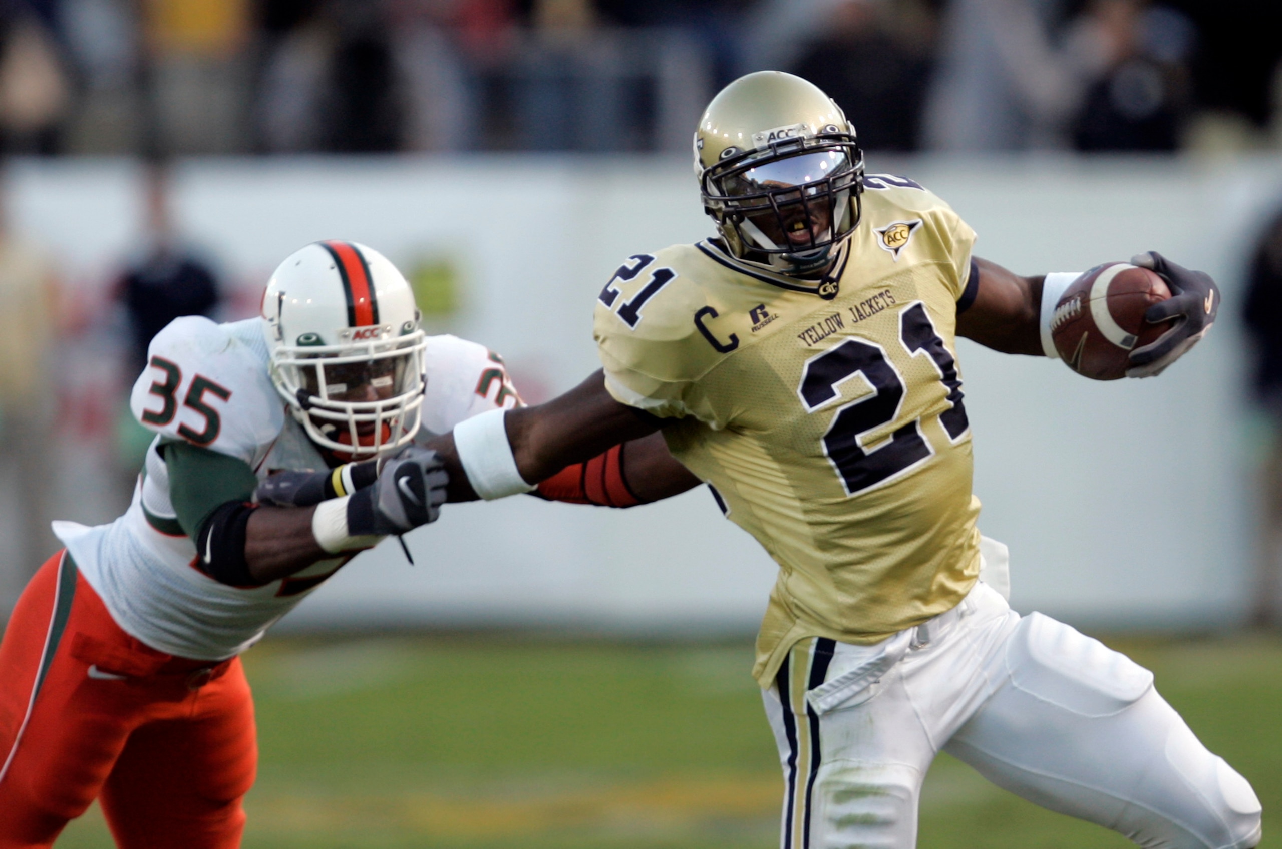 Calvin Johnson was a man among boys at Georgia Tech.