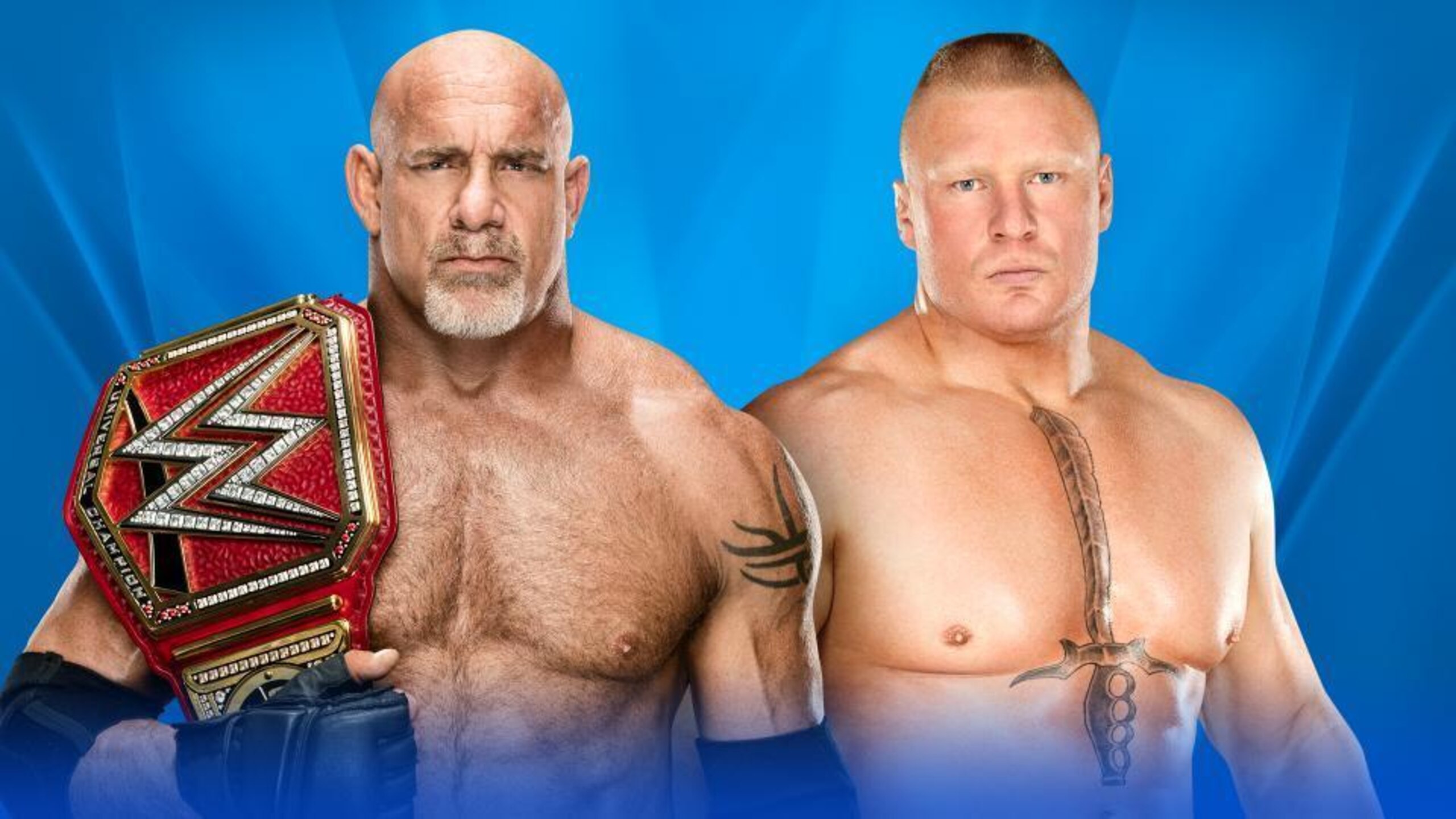 Goldberg and Brock Lesnar
