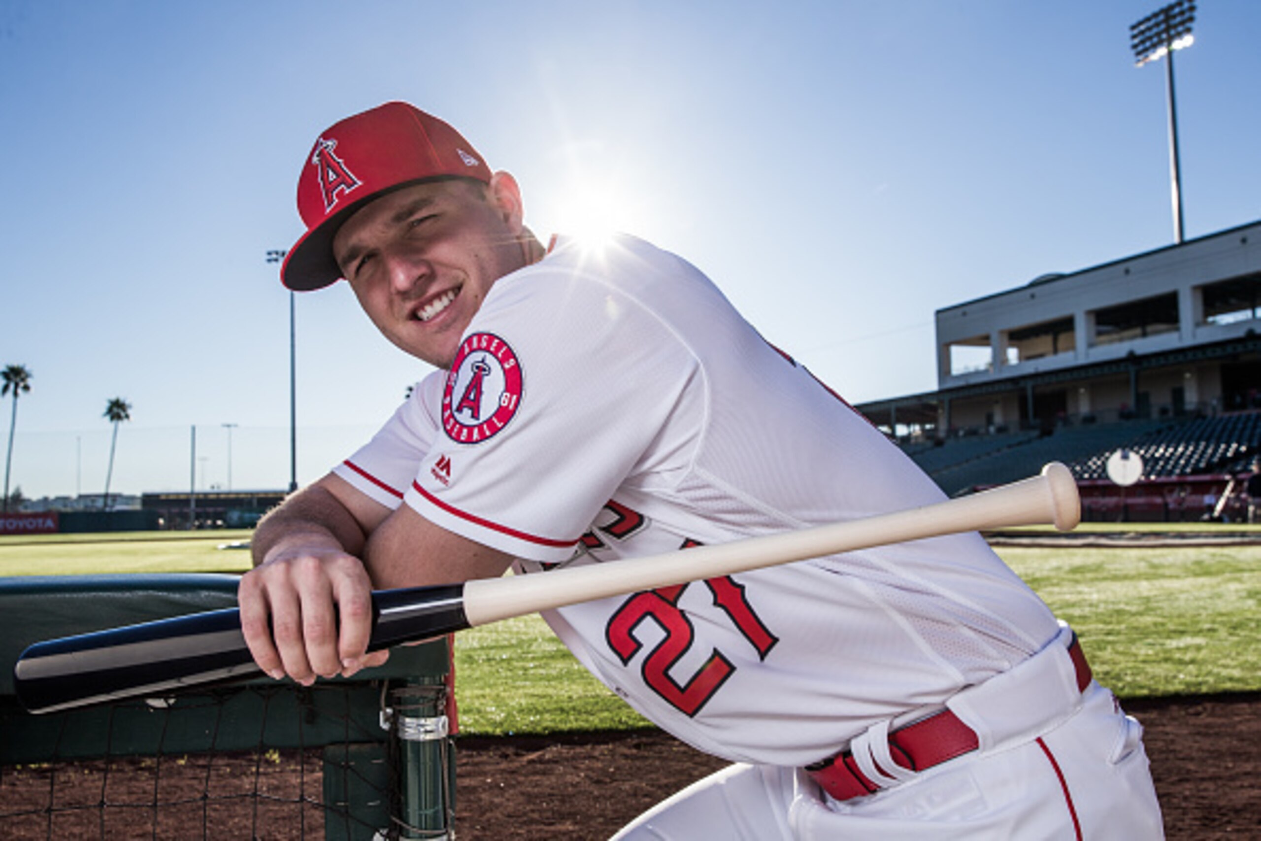 Los Angeles Angels center fielder Mike Trout.