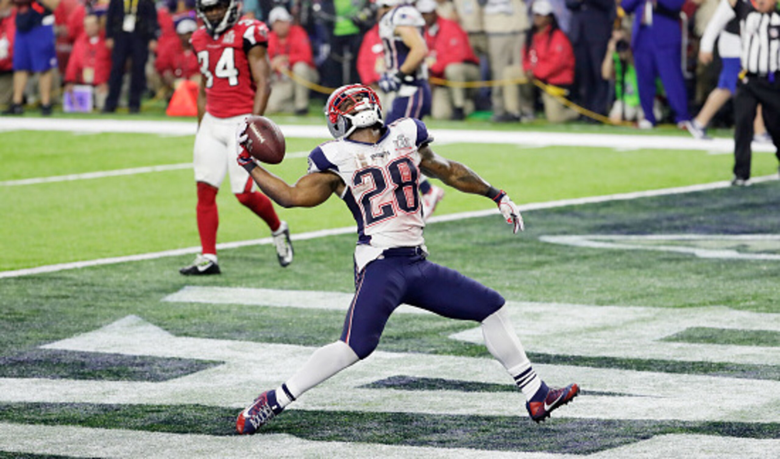 Running back James White was one of the stars of Super Bowl LI.