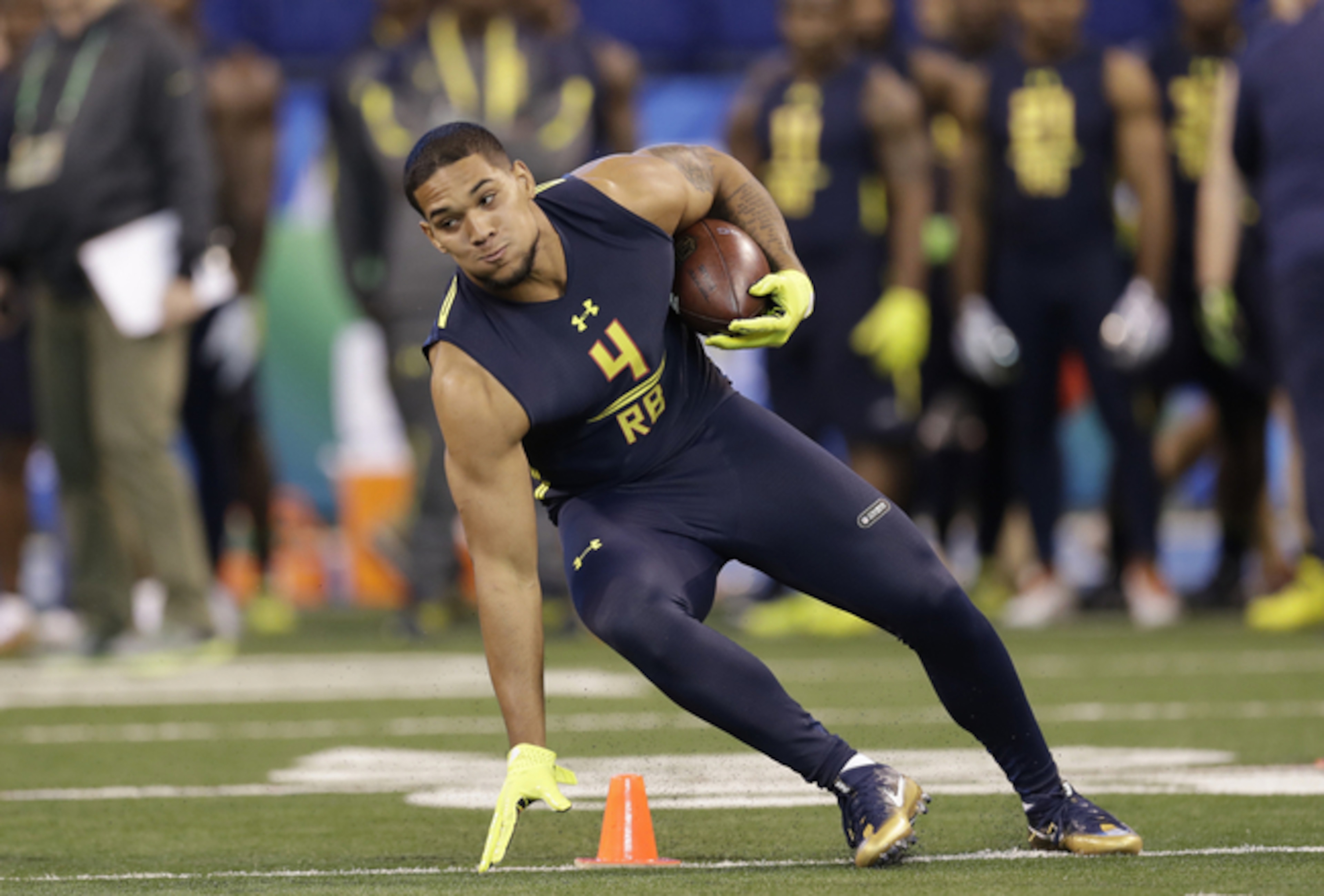Pittsburgh's James Conner could fill the role of early-down back for the Patriots. Pittsburgh's James Conner could fill the role of early-down back for the Patriots.
