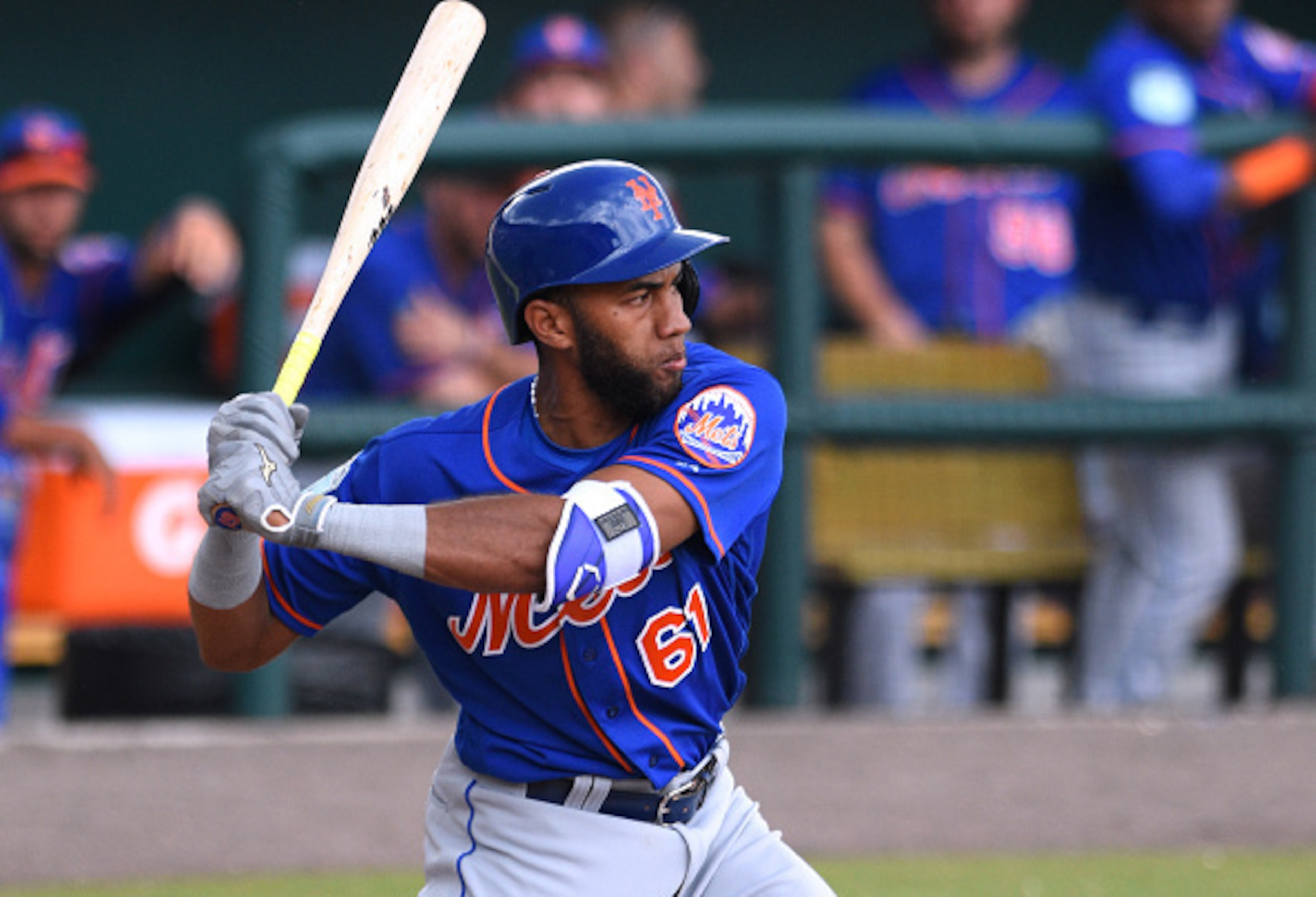 New York Mets shortstop Amed Rosario. New York Mets shortstop Amed Rosario.