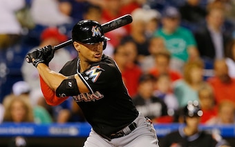 Miami Marlins outfielder Giancarlo Stanton.