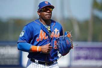New York Mets left fielder Yoenis Cespedes.