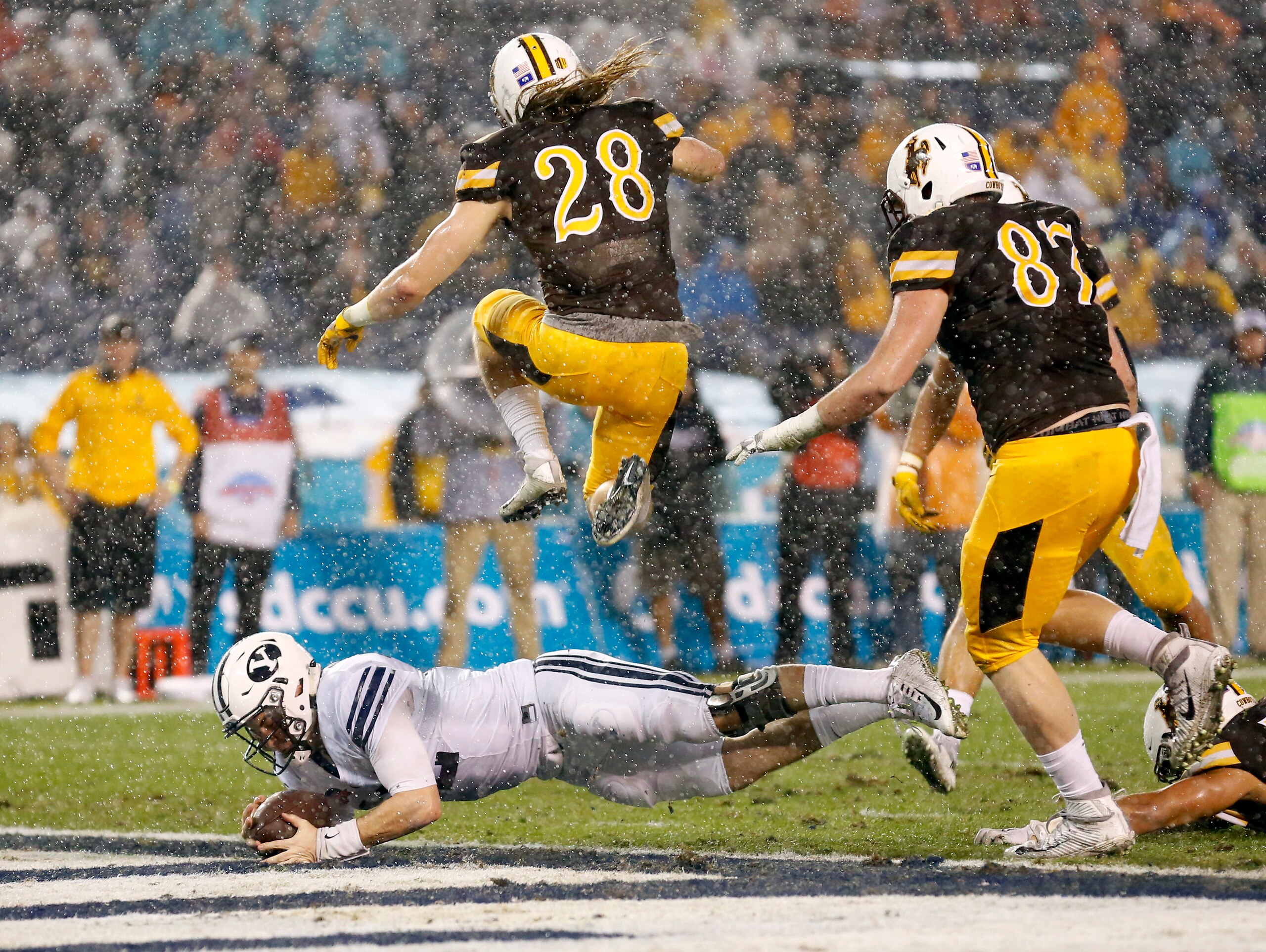 Andrew Wingard is a force in Wyoming's secondary. Andrew Wingard is a force in Wyoming's secondary.