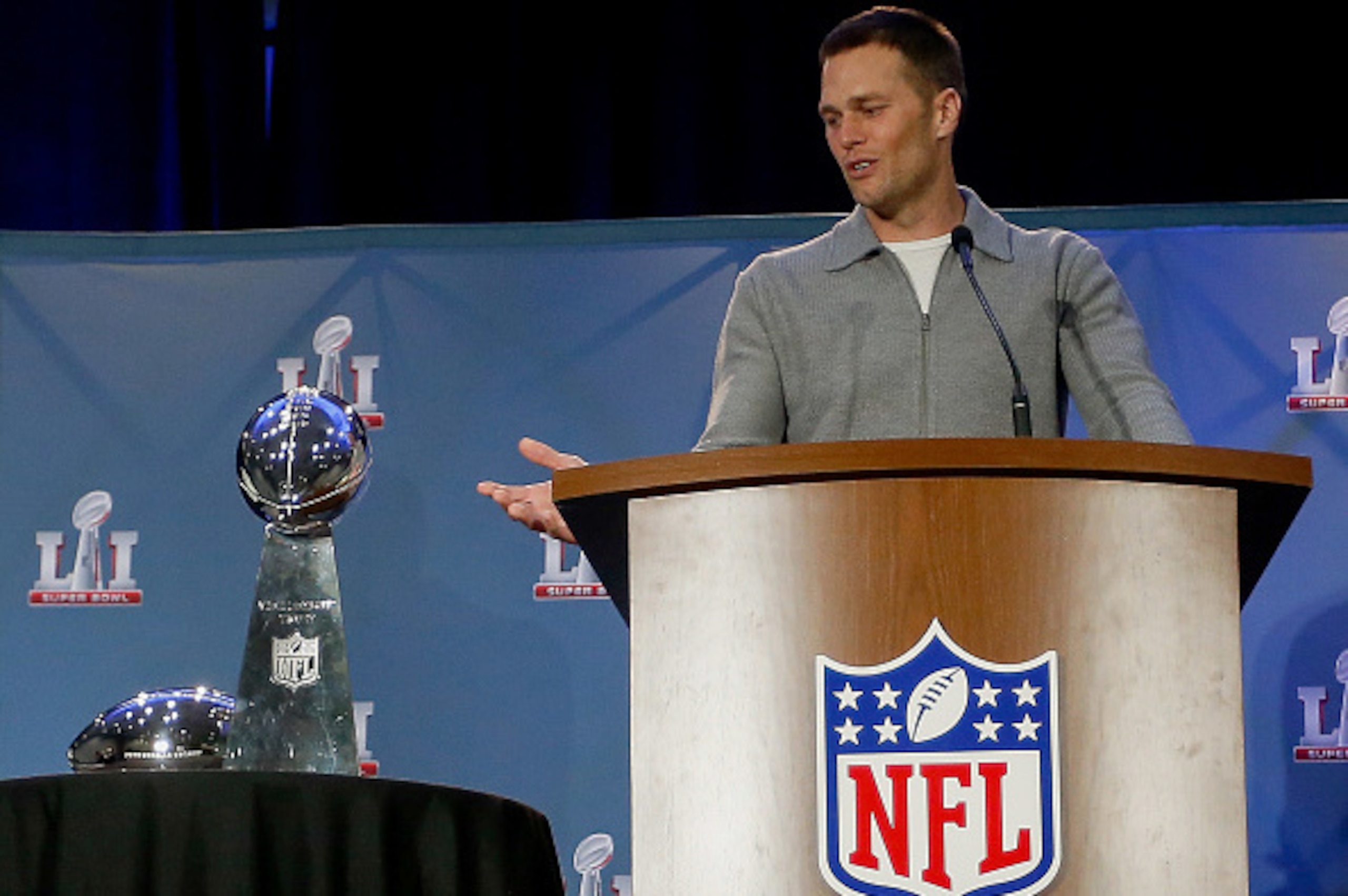 Tom Brady has five Lombardi Trophies. You might say he helps make the quarterback position a strength. Tom Brady has five Lombardi Trophies. You might say he helps make the quarterback position a strength.