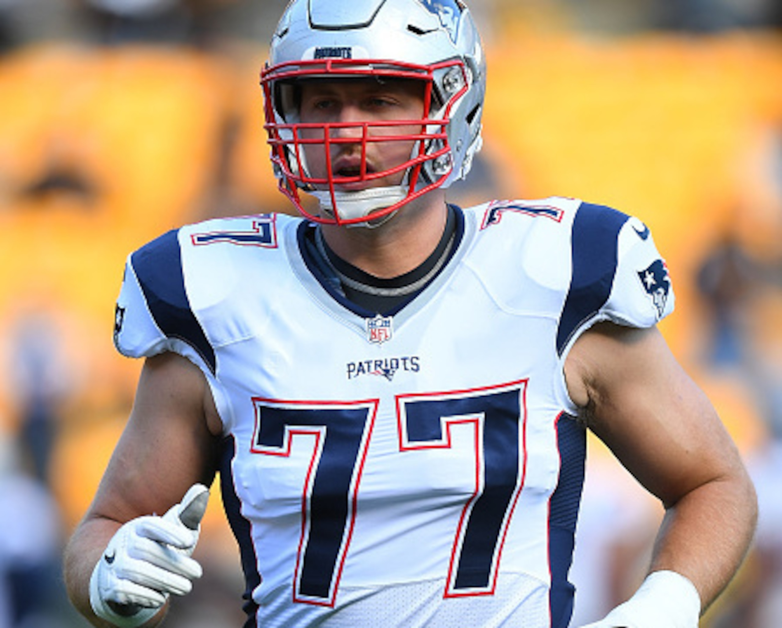 Left tackle Nate Solder anchors a pretty solid Patriots offensive line. Left tackle Nate Solder anchors a pretty solid Patriots offensive line.