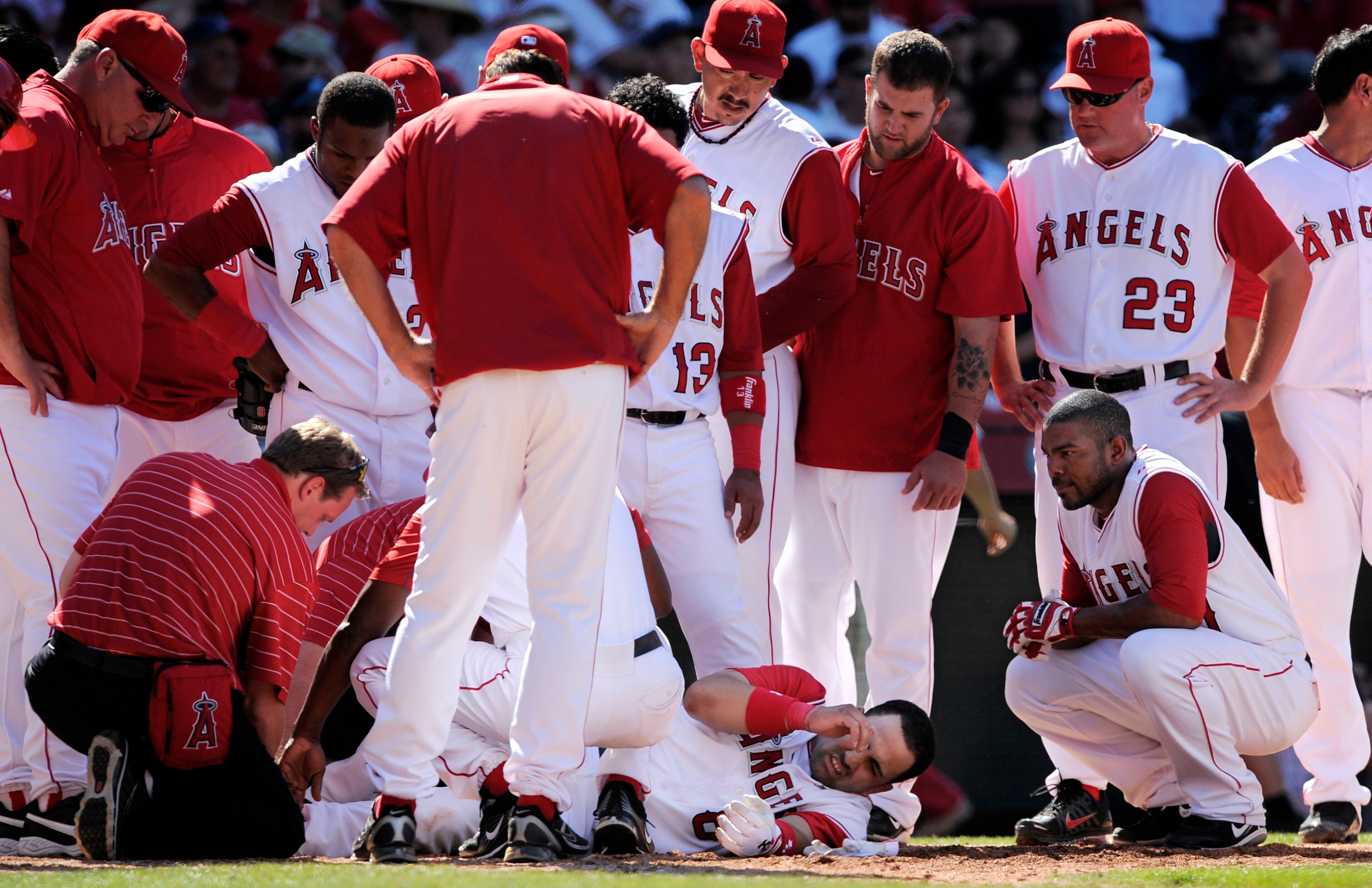 Kendrys Morales could've used a guardian angel in 2010. Kendrys Morales could've used a guardian angel in 2010.