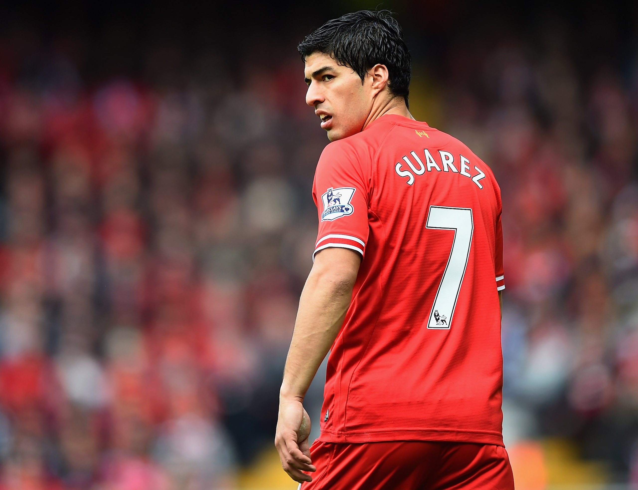 Luis Suarez didn't have a clue who had worn the No. 7 shirt at Liverpool previously.