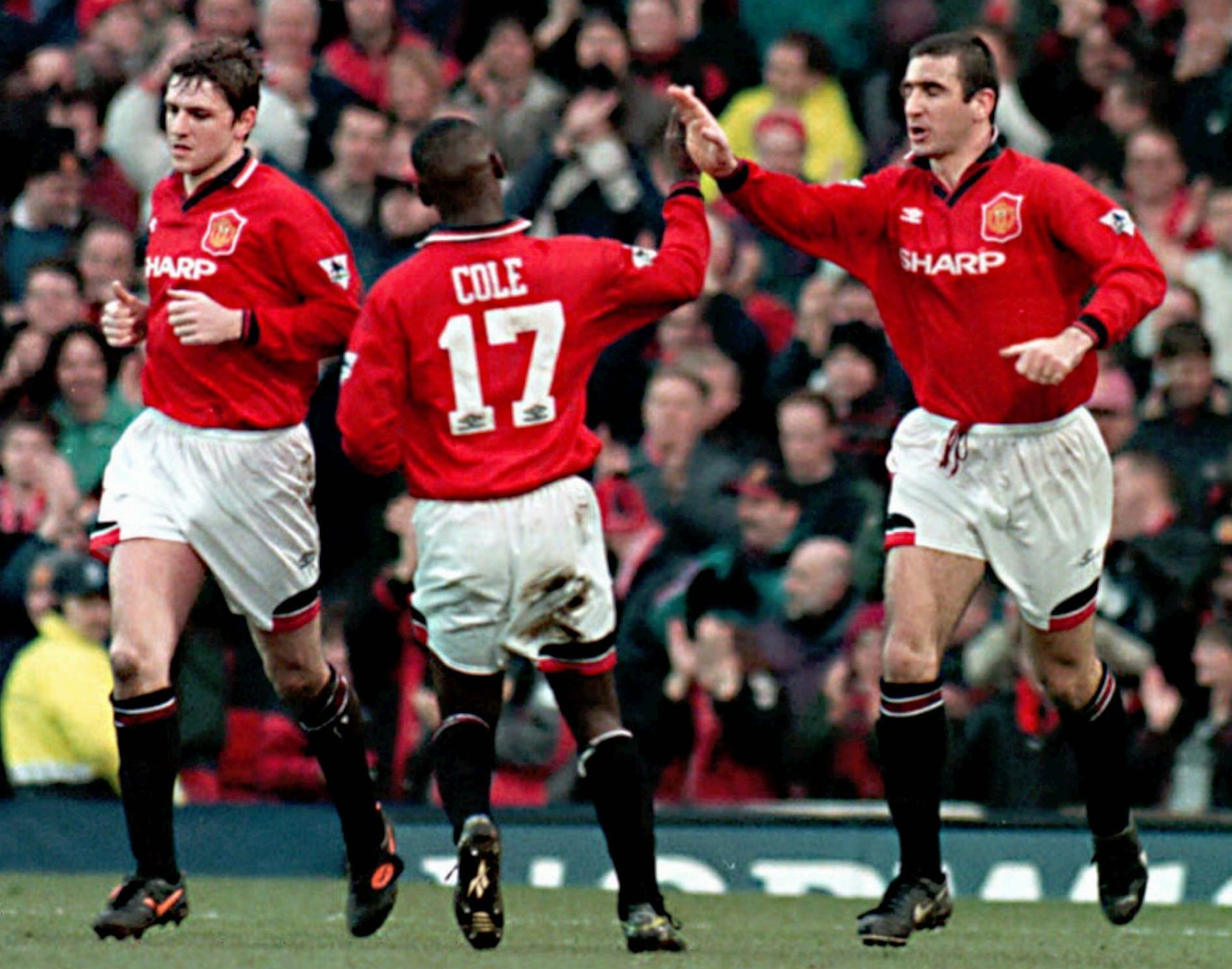 Andy Cole in his first United shirt number.