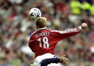 Scholes takes flight.