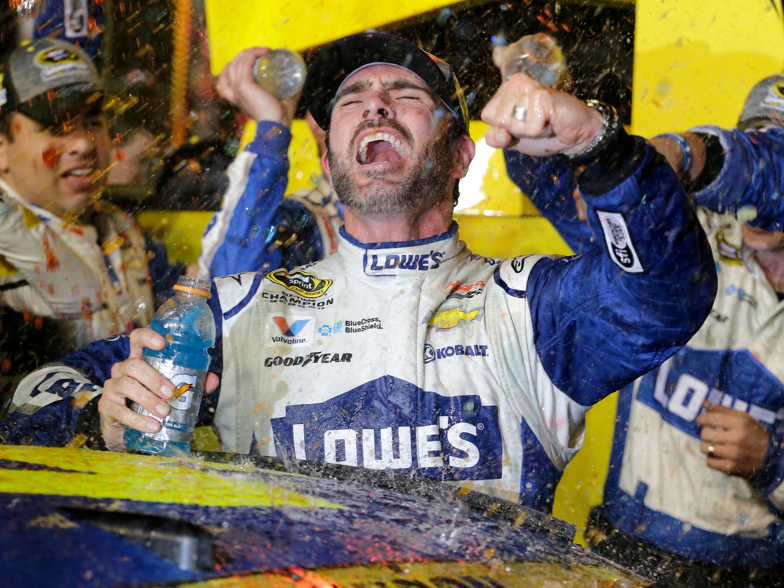 Racing golf carts probably isn't in Jimmie Johnson's future.