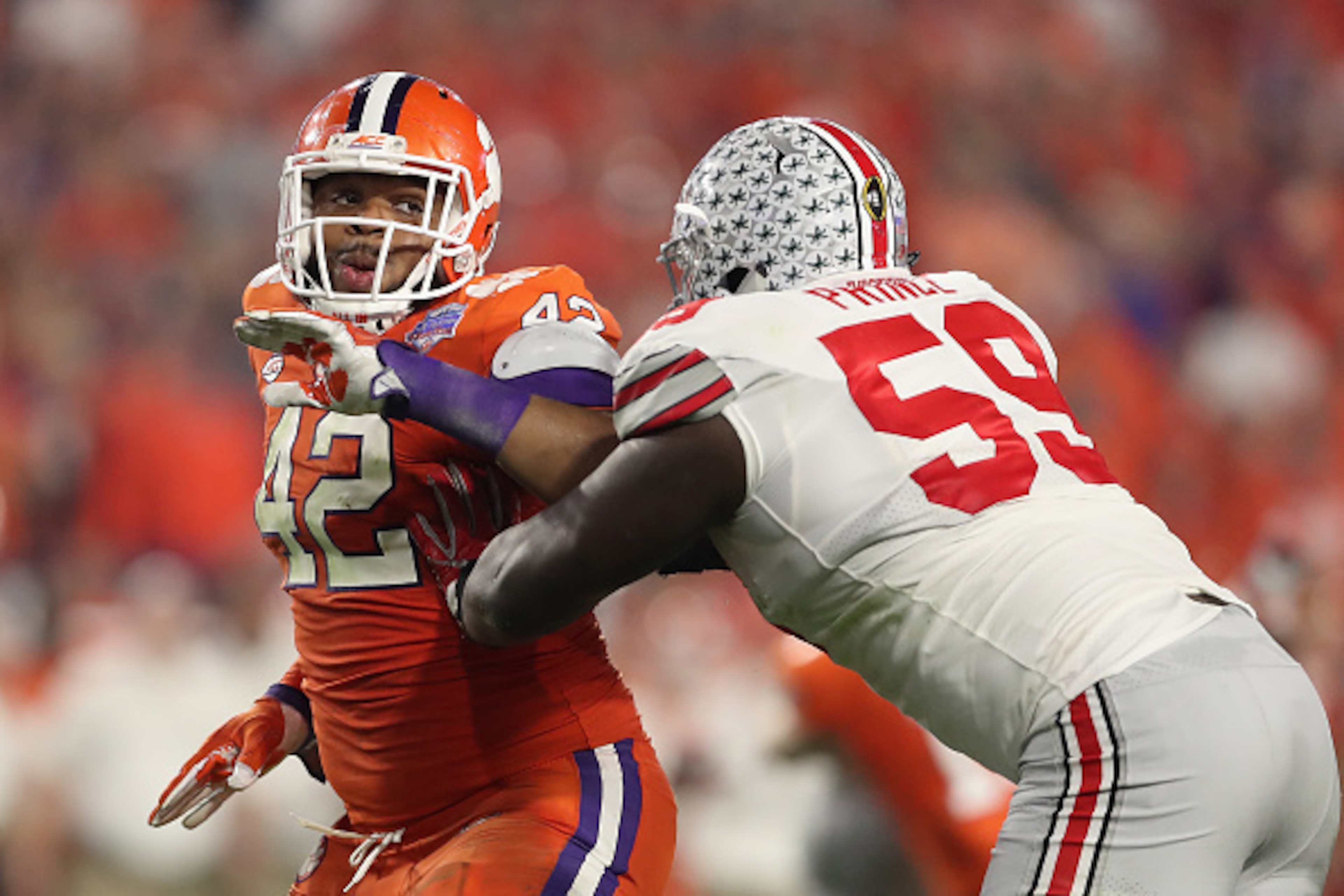 Christian Wilkins is a monstrous defensive tackle for Clemson's talented roster. Christian Wilkins is a monstrous defensive tackle for Clemson's talented roster.