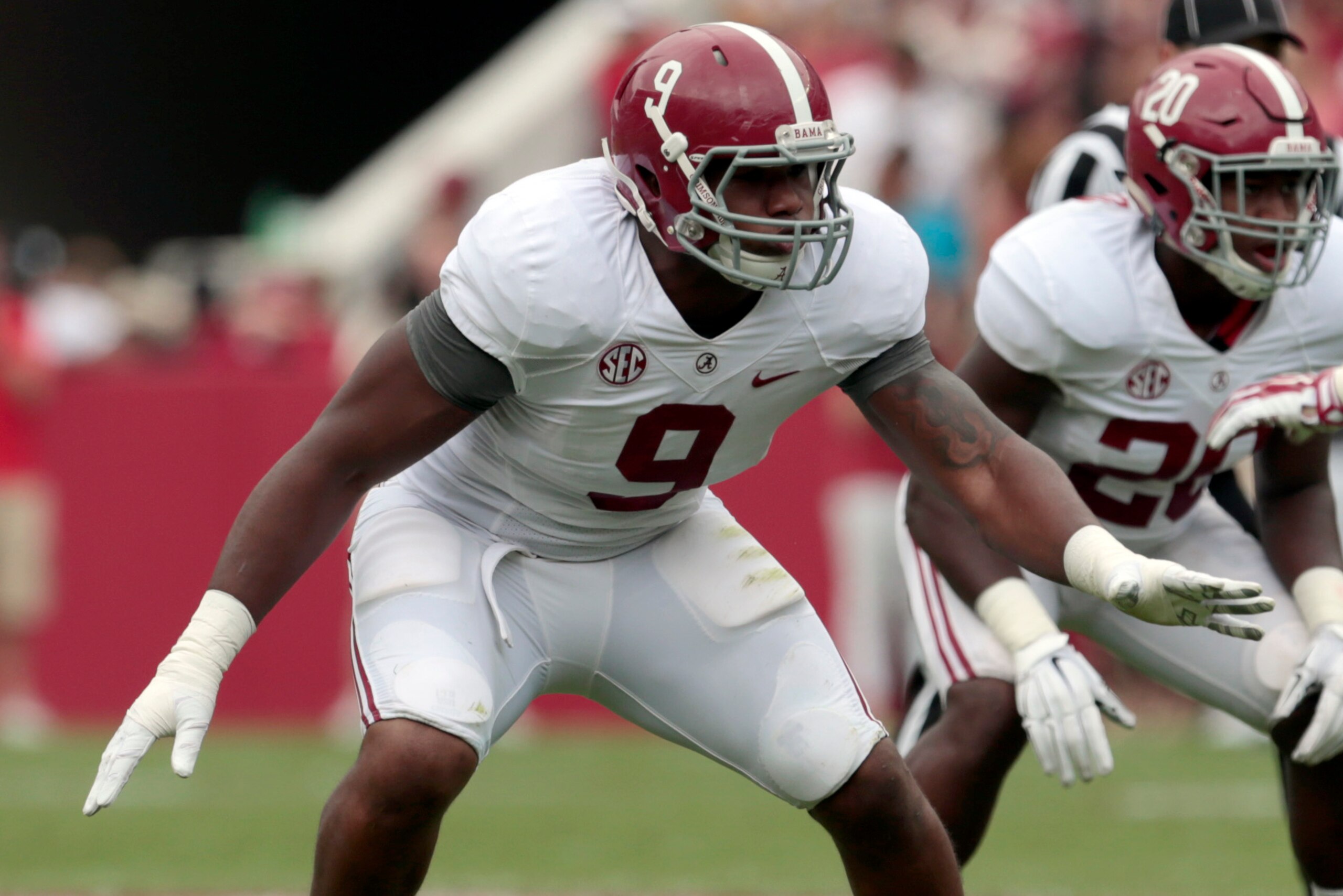 Da'Shawn Hand has found it difficult to crack Alabama's starting defensive line. Da'Shawn Hand has found it difficult to crack Alabama's starting defensive line.