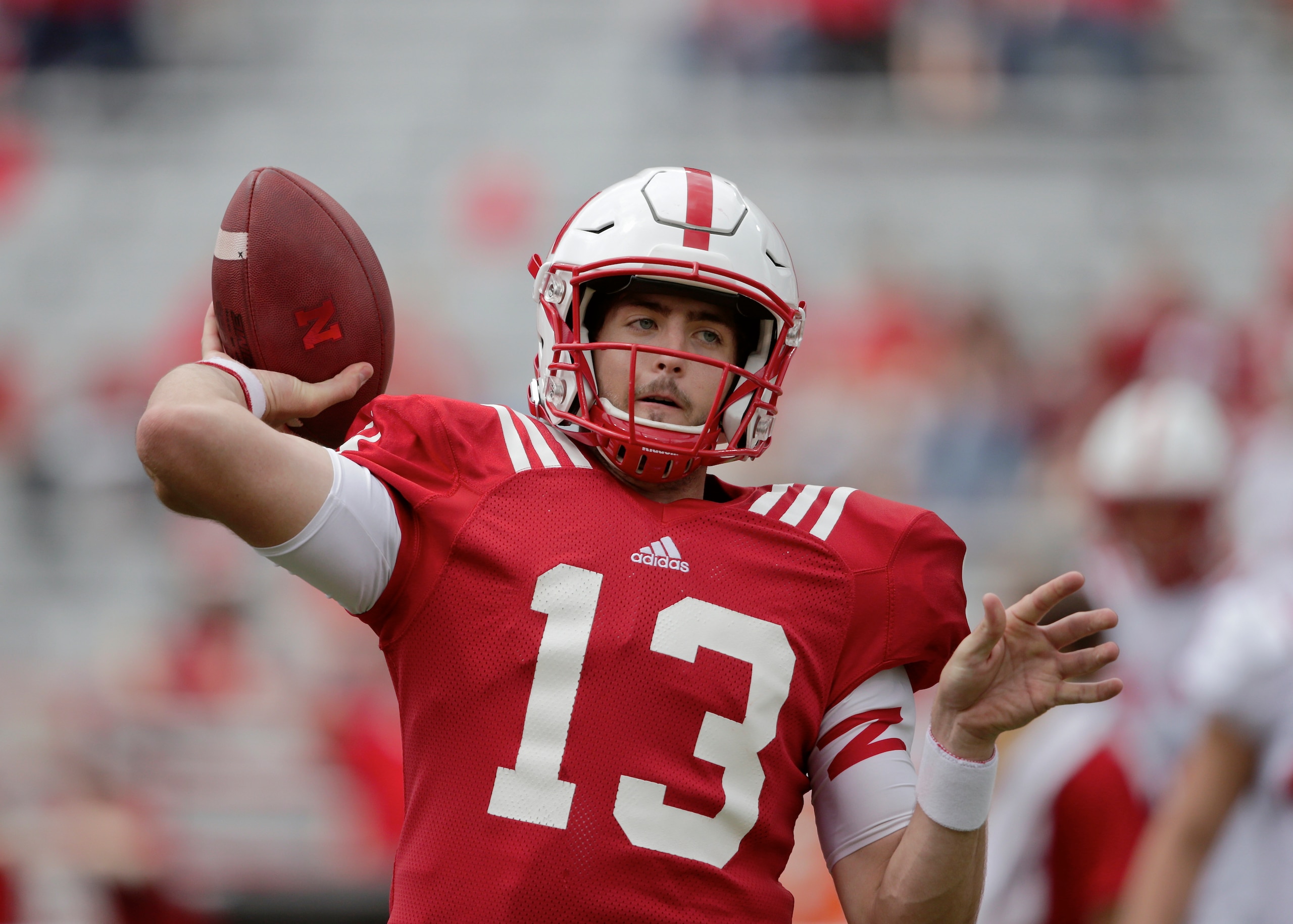 Tanner Lee staked his claim to become Nebraska's starting quarterback.