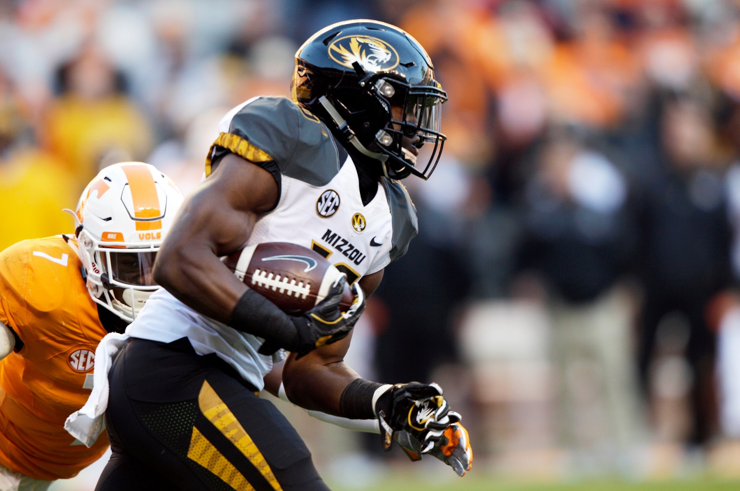 Damarea Crockett ran for over 1,000 yards as a freshman at Missouri, but can the Tigers stop anyone from running against them?