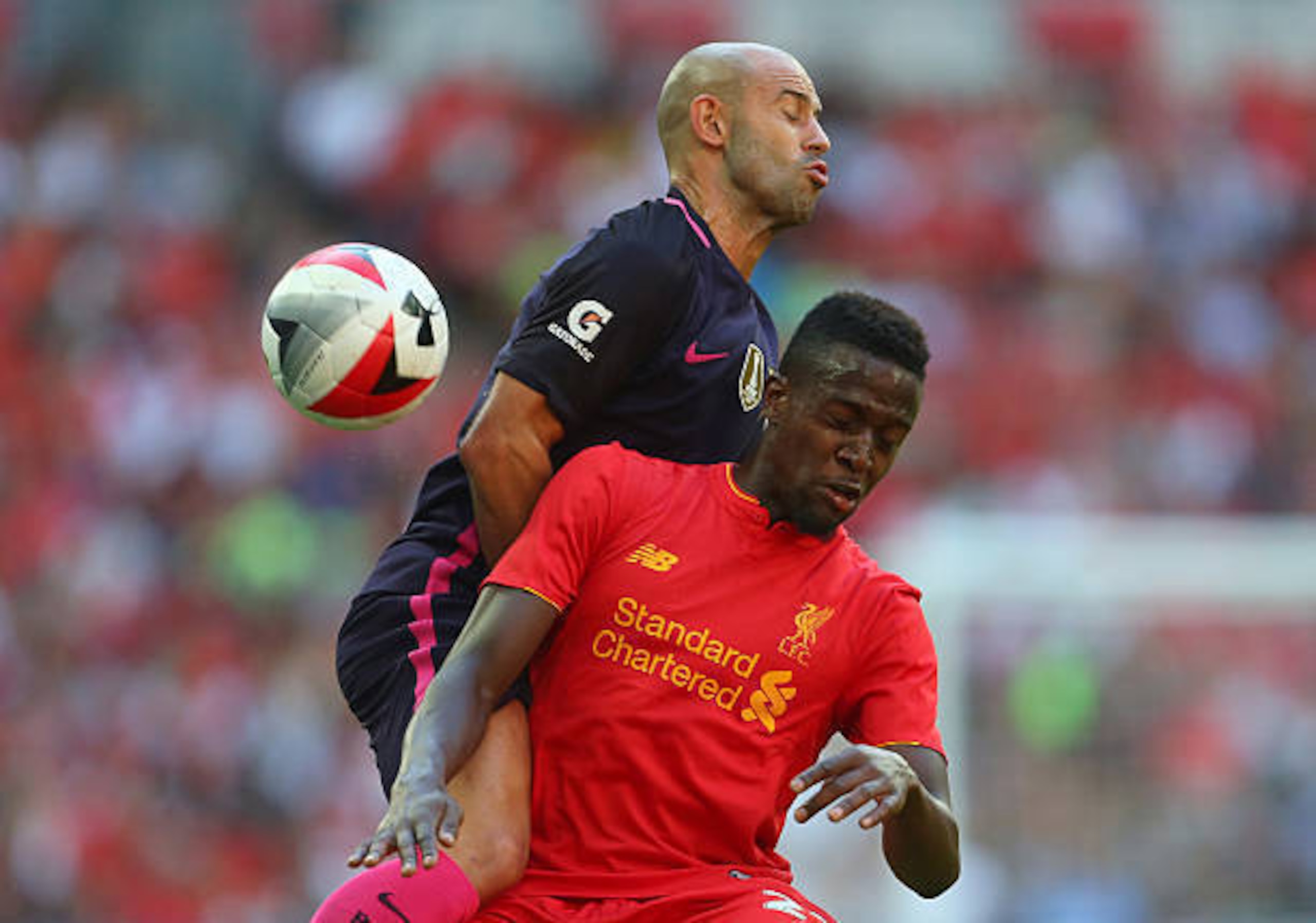 Javier Mascherano came up against his former club in a pre-season friendly last summer.