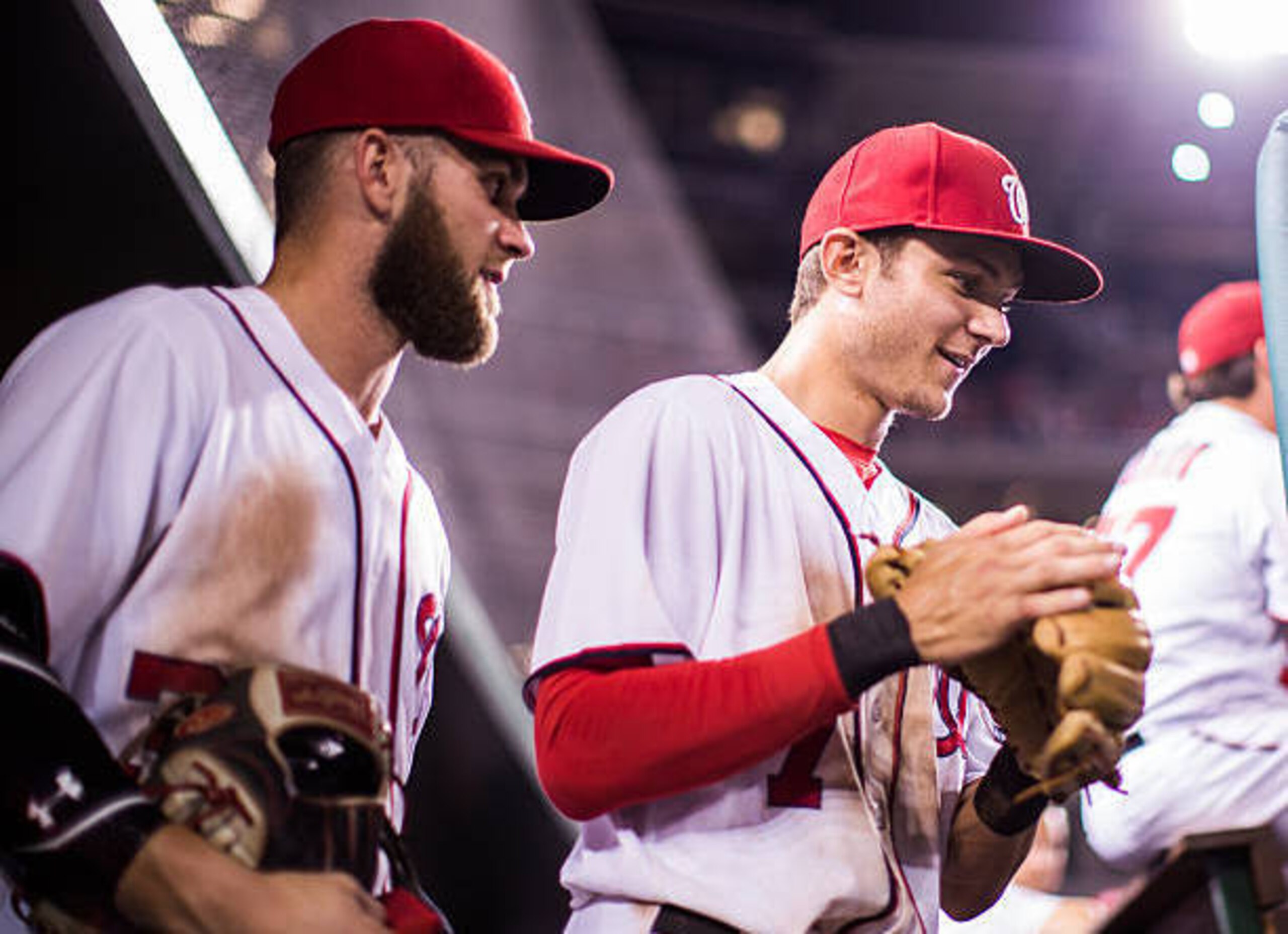 Bryce Harper and Trea Turner of the Washington Nationals.