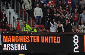 Arsenal were humiliated 8-2 at Old Trafford.
