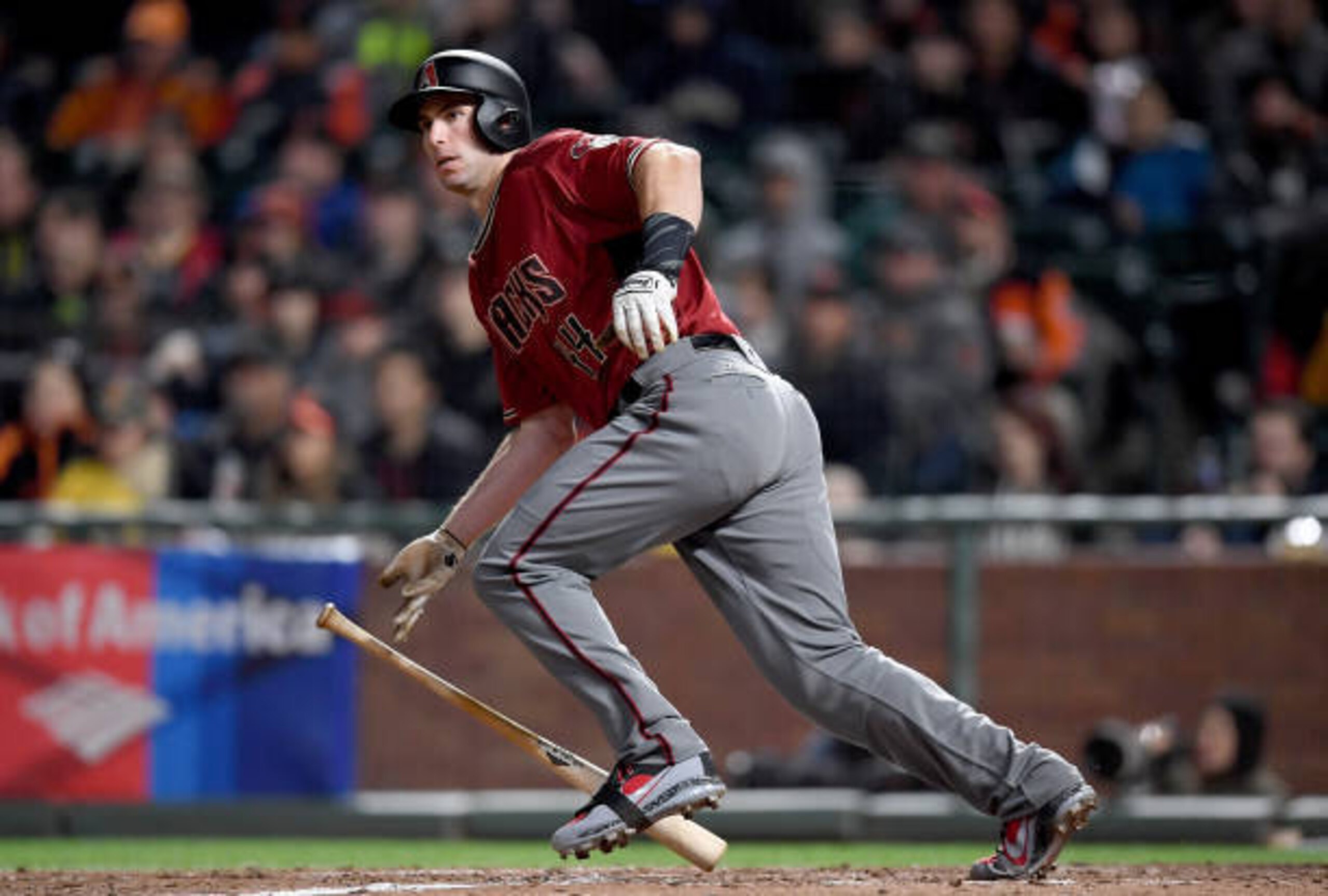 SAN FRANCISCO, CA - APRIL 12: Paul Goldschmidt #44 of the Arizona Diamondbacks bats against the San Francisco Giants in the top of the fifth inning at AT&T Park on April 12, 2017 in San Francisco, California. (Photo by Thearon W. Henderson/Getty Images) SAN FRANCISCO, CA - APRIL 12: Paul Goldschmidt #44 of the Arizona Diamondbacks bats against the San Francisco Giants in the top of the fifth inning at AT&T Park on April 12, 2017 in San Francisco, California. (Photo by Thearon W. Henderson/Getty Images)