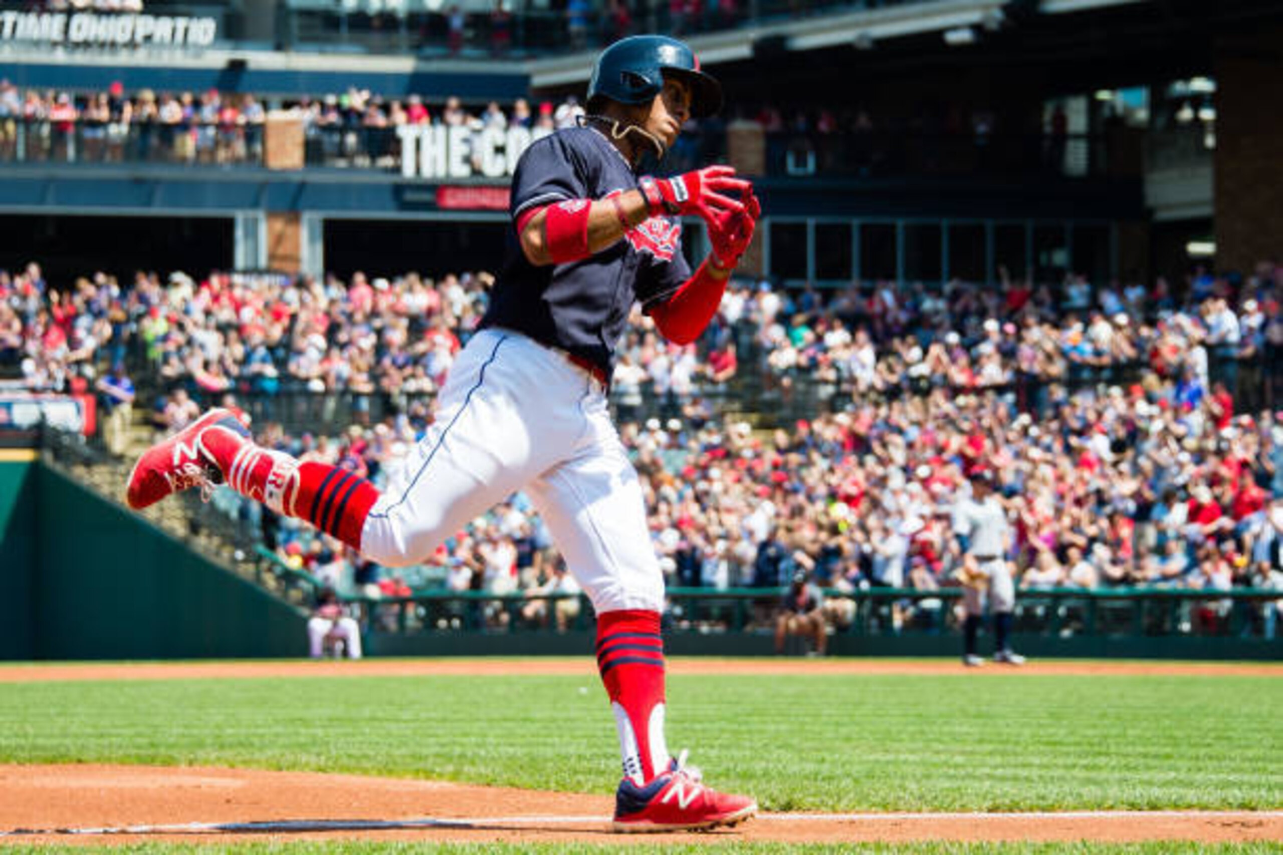 Cleveland Indians shortstop Francisco Lindor. Cleveland Indians shortstop Francisco Lindor.