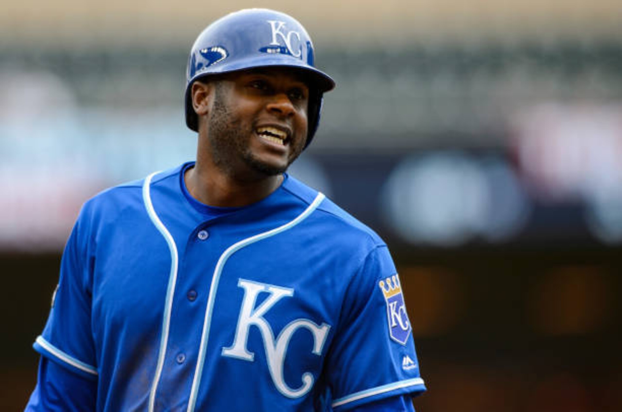 Outfielder Lorenzo Cain. Outfielder Lorenzo Cain.