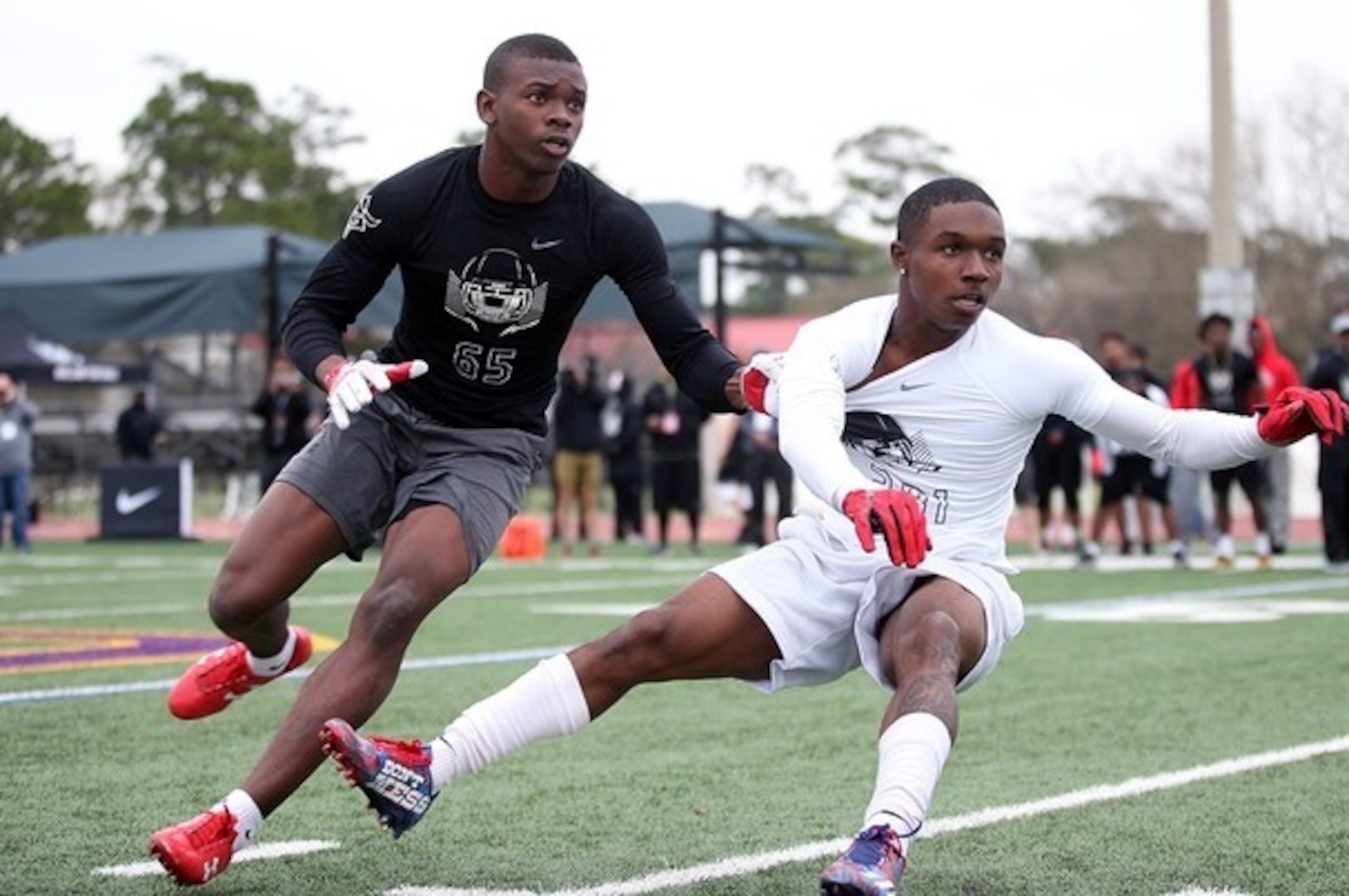 Anthony Cook (left) is a major need for a lot of teams in the defensive backfield.