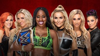Becky Lynch, Charlotte, Naomi, Natalya, Carmella, Tamina