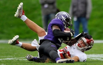 Montre Hartage stole a few balls from receivers.