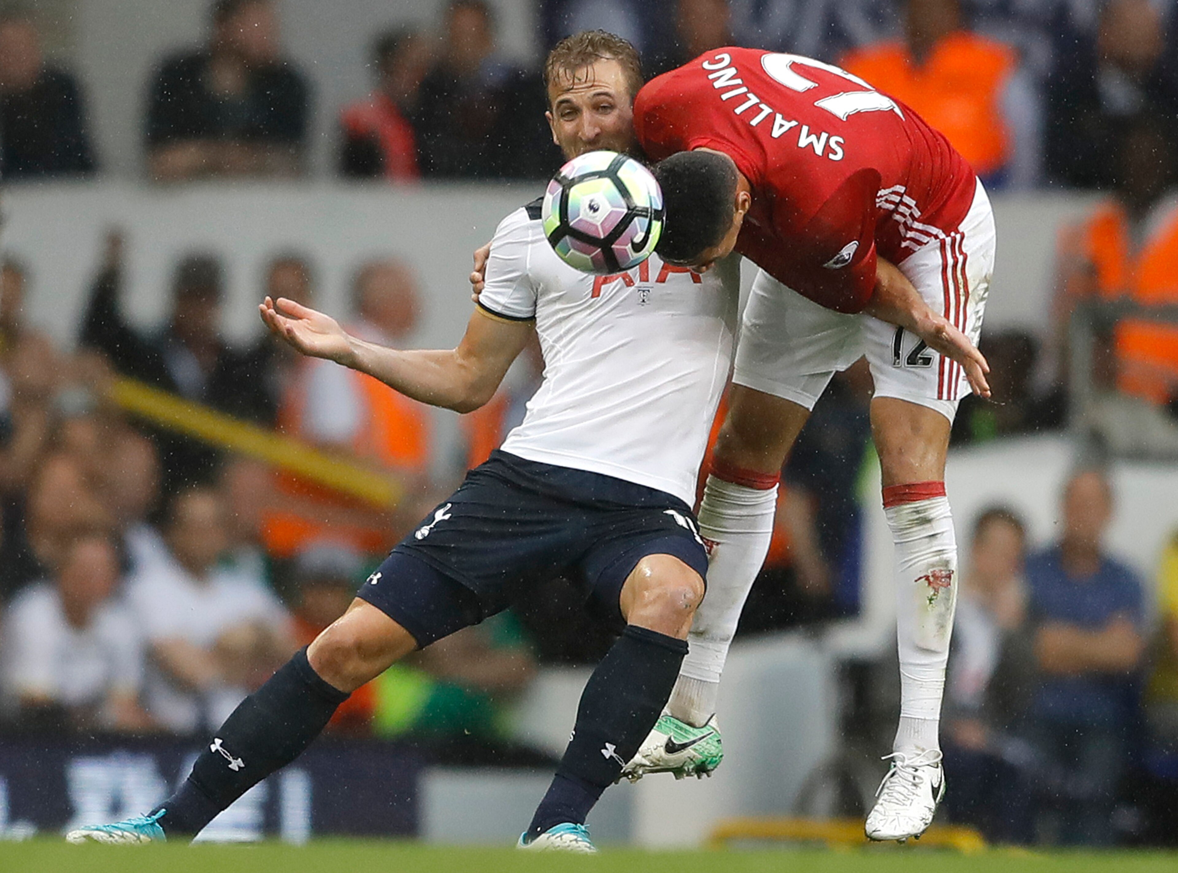 Chris Smalling has generally been unable to martial United's defense this season.