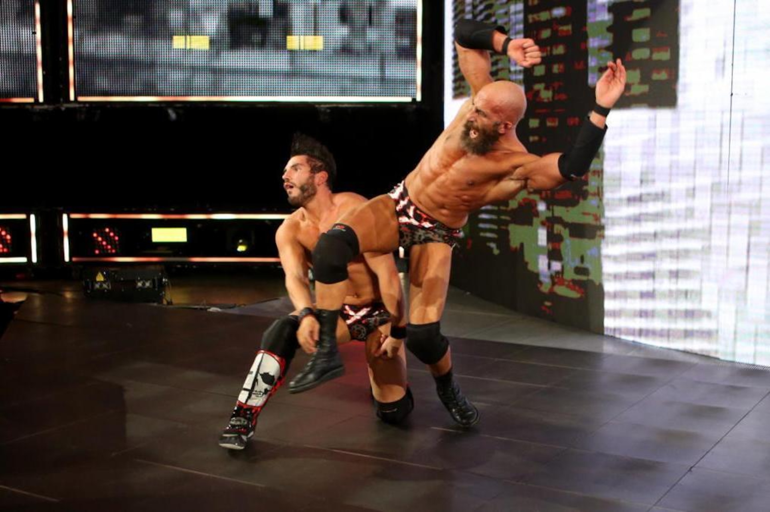 Tommaso Ciampa attacking Johnny Gargano at NXT TakeOver: Chicago.