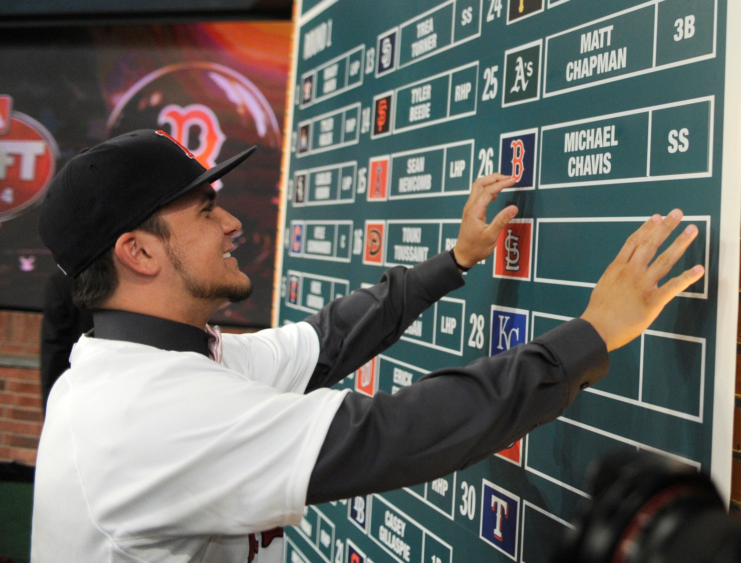 Drafted by the Boston Red Sox in 2014 and moved to third base, Michael Chavis is decimating Single-A pitching.