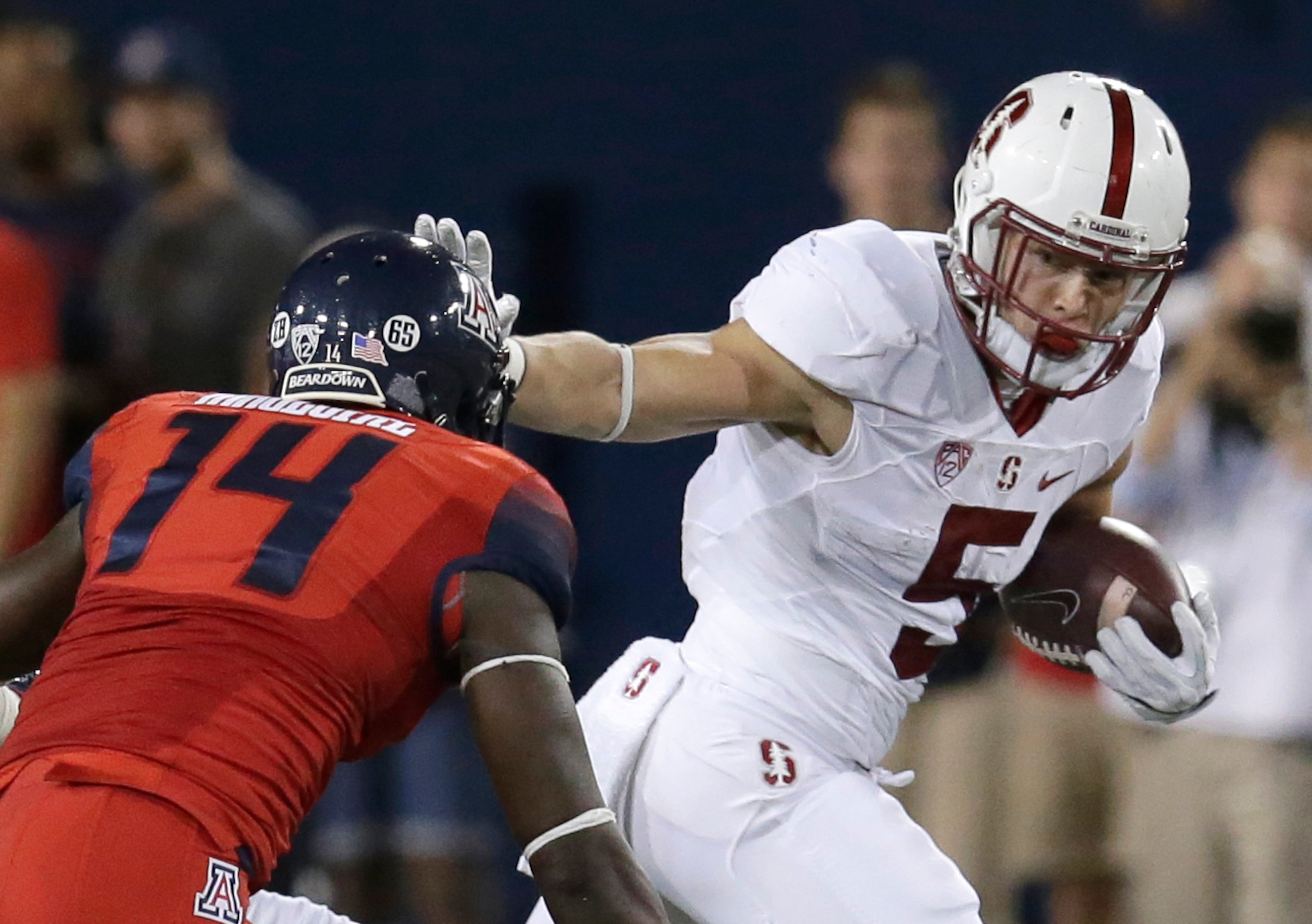 Christian McCaffrey was originally from Colorado before becoming a college star in California. Christian McCaffrey was originally from Colorado before becoming a college star in California.