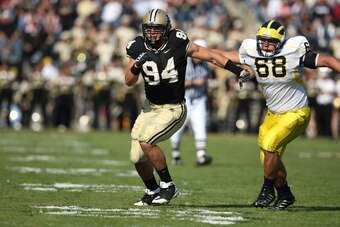 Ryan Kerrigan tackled quite a few QBs during his time with Purdue.