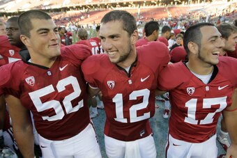 Washington native David DeCastro (52) was responsible for keeping Andrew Luck off the turf.