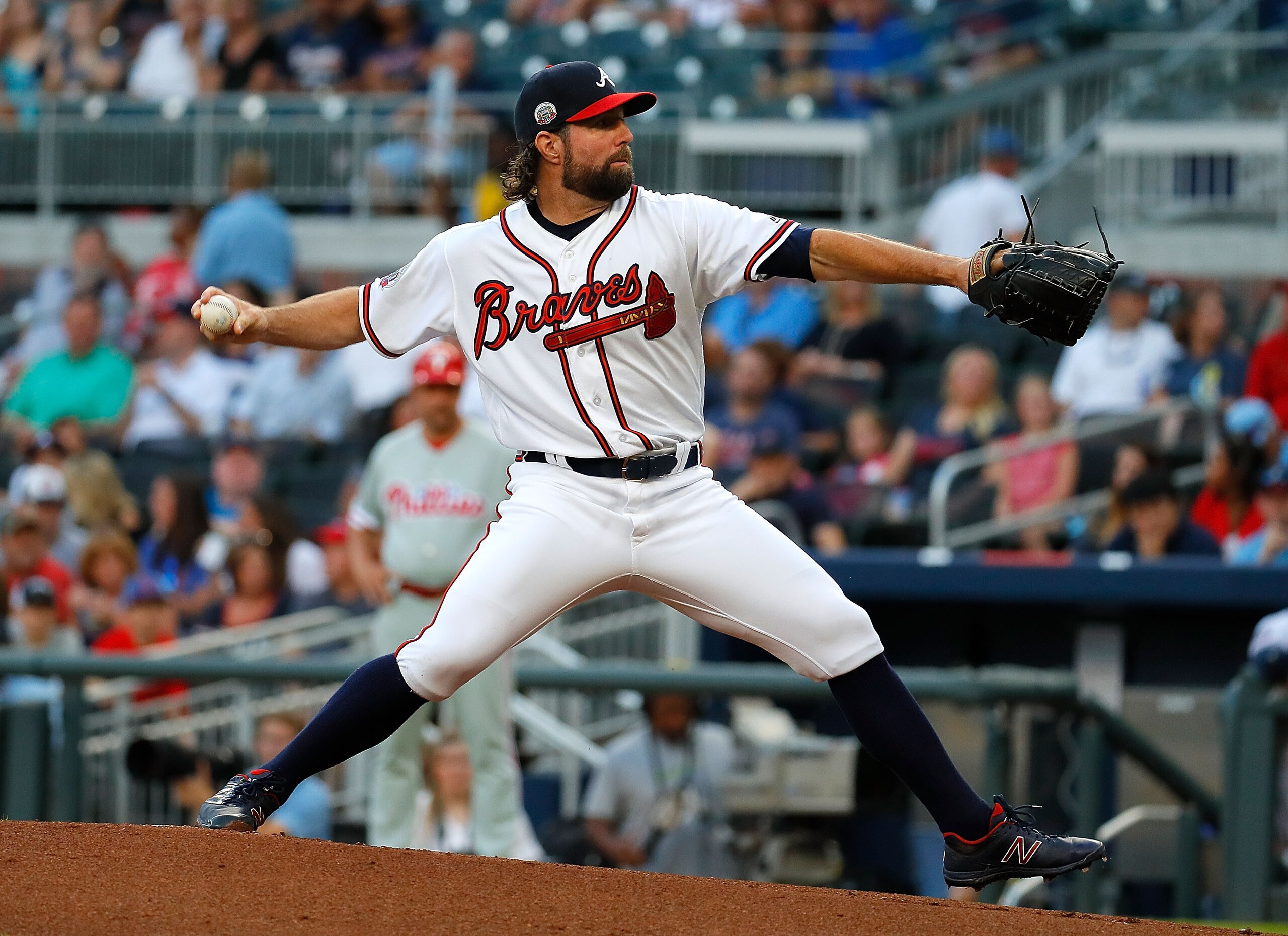 R.A. Dickey is blocking a rotation spot from younger Atlanta Braves pitchers.