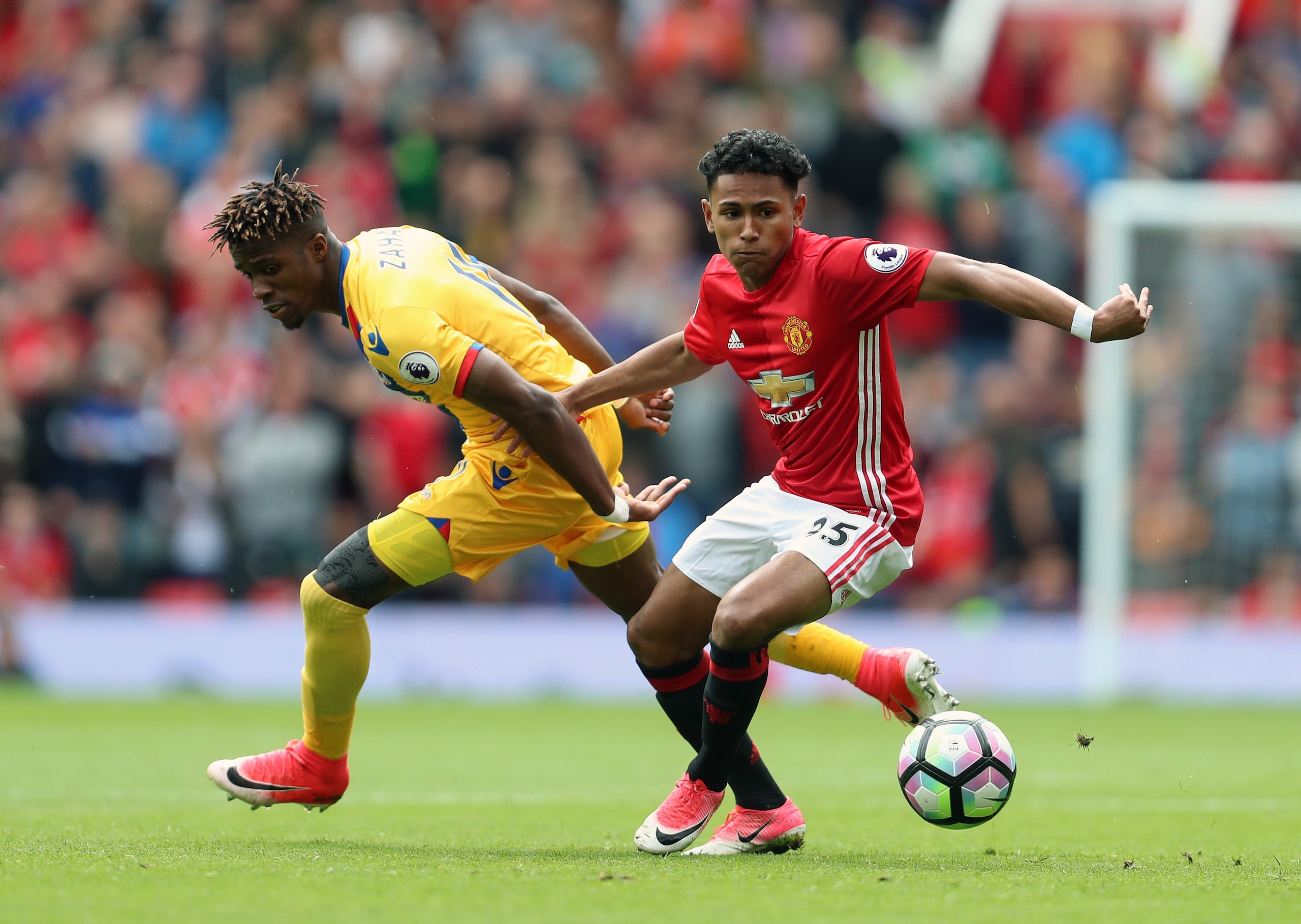 Mitchell in action against Palace.
