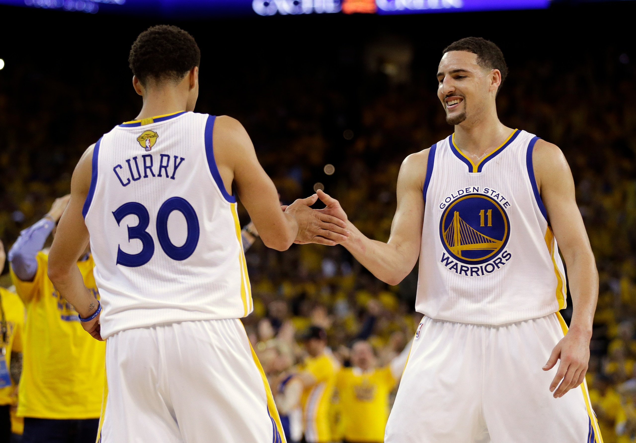 Stephen Curry and Klay Thompson have made more than 2,200 three-pointers since October 2014.