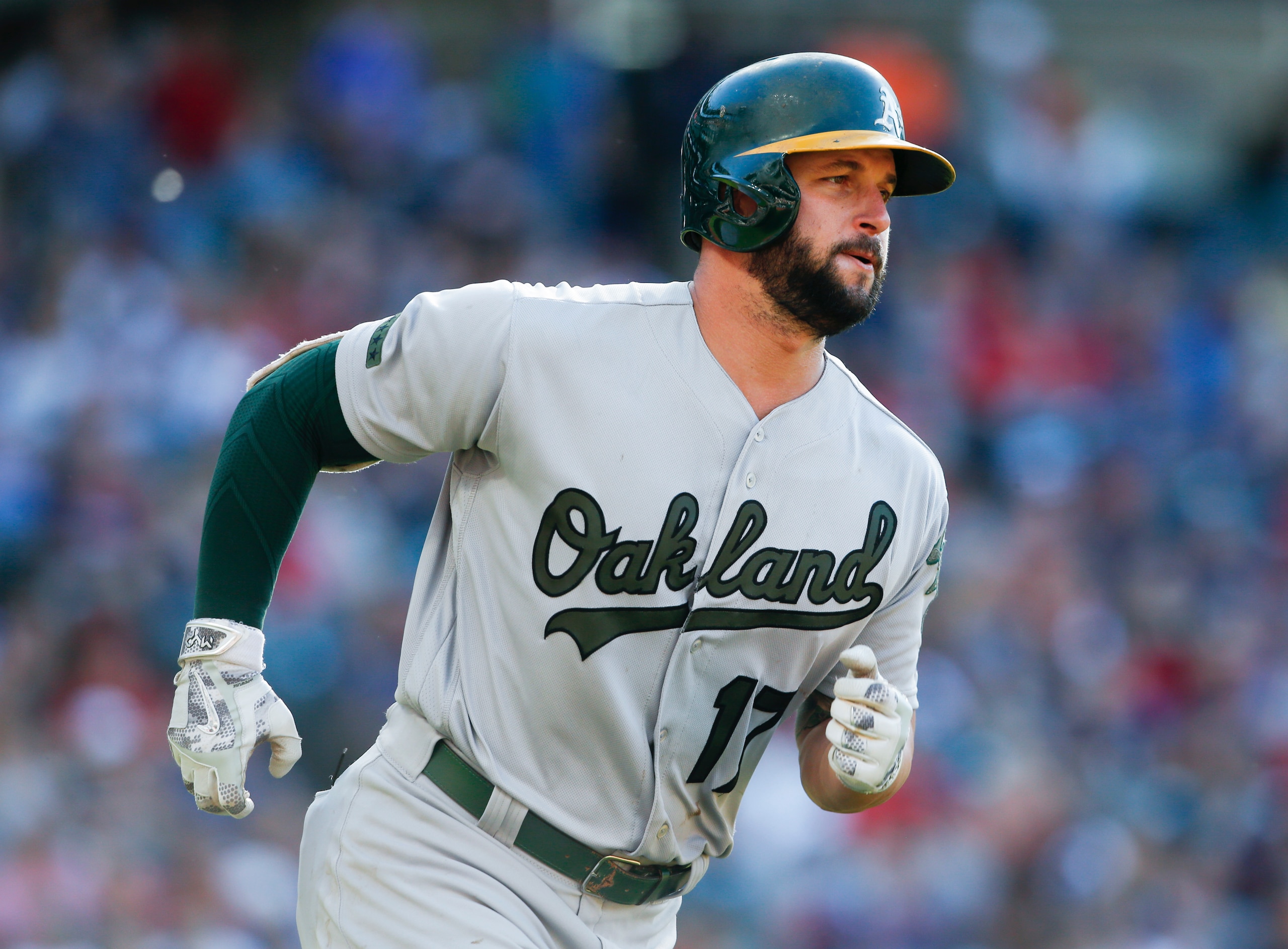 Oakland Athletics first baseman Yonder Alonso.