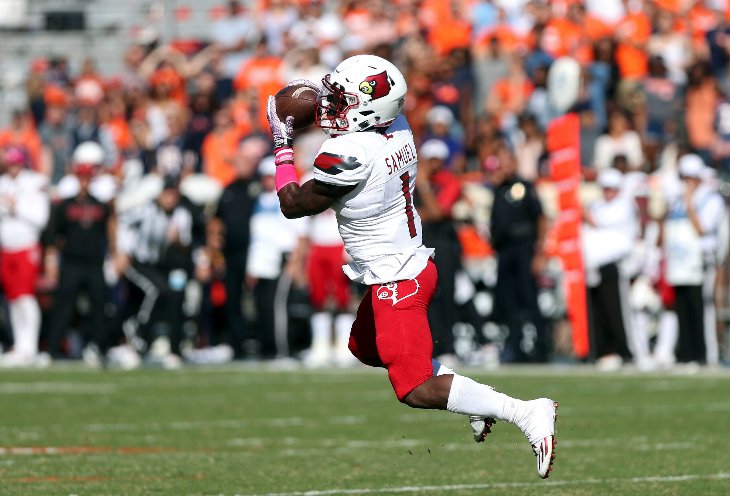 Traveon Samuel is only 5'7", but he's one of Lamar Jackson's top returning targets.