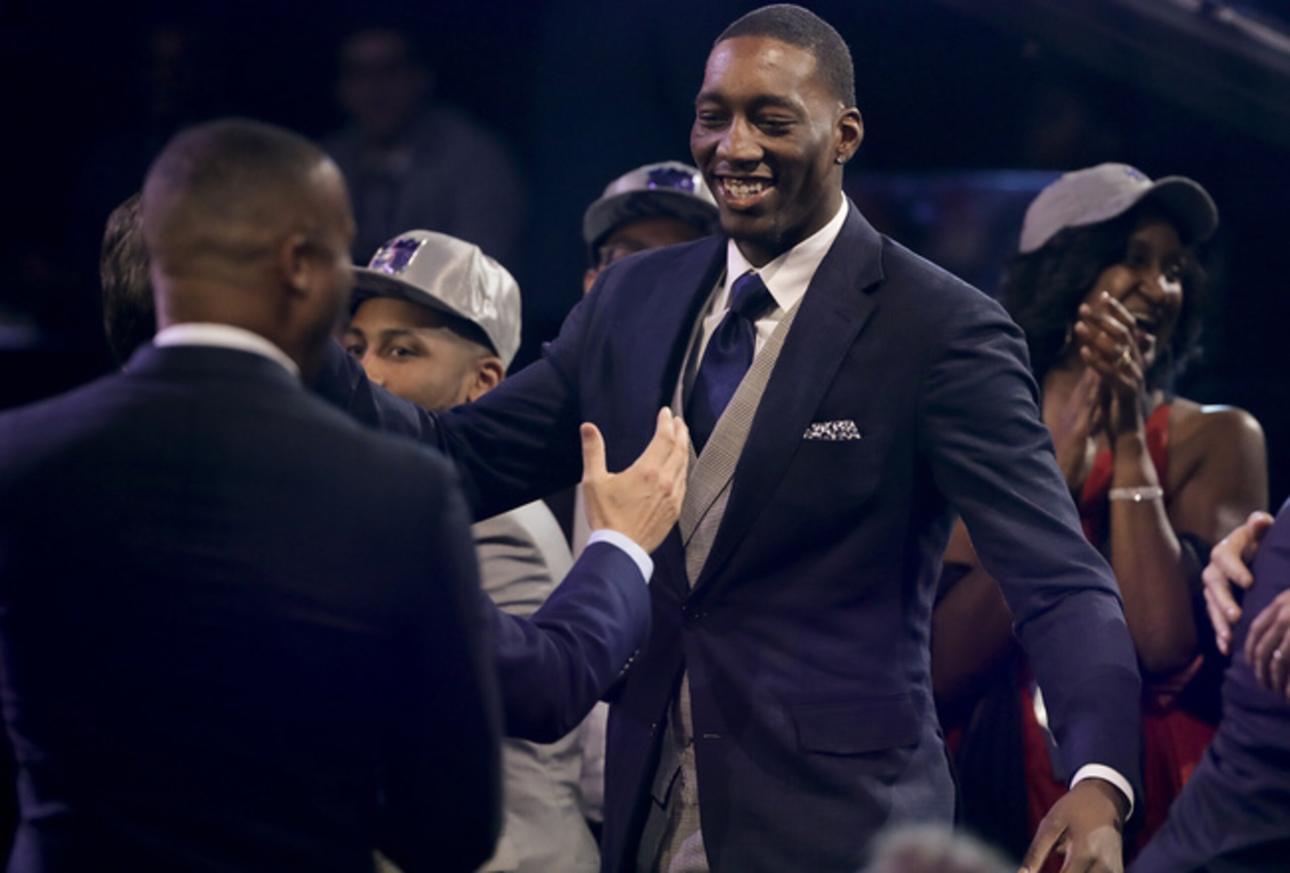 Bam Adebayo at the 2017 draft. Bam Adebayo at the 2017 draft.