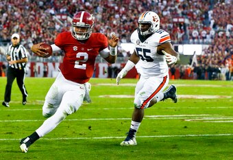 Jalen Hurts' mobility puts him atop the SEC QB rankings.