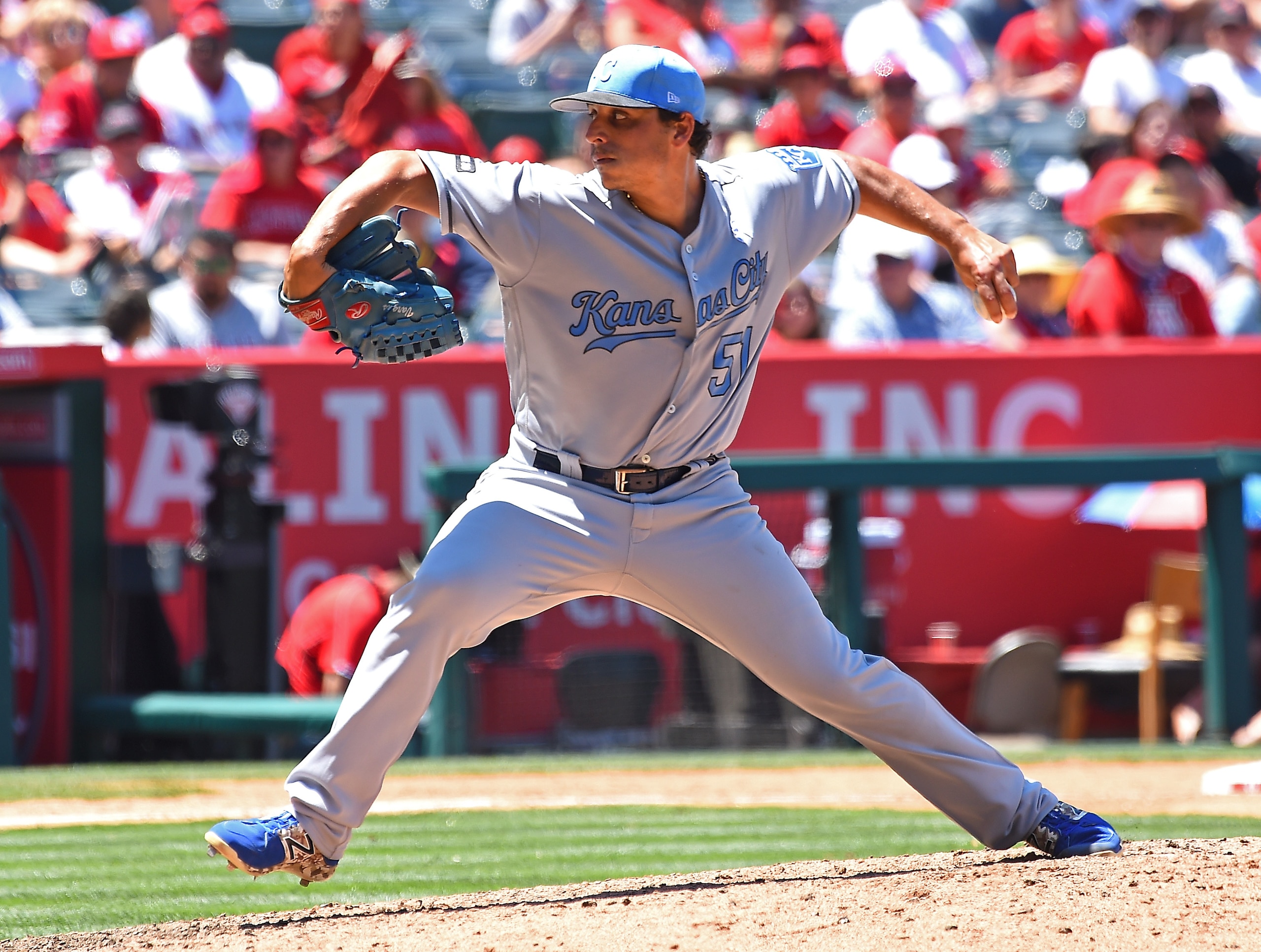 Jason Vargas leads the American League in ERA.