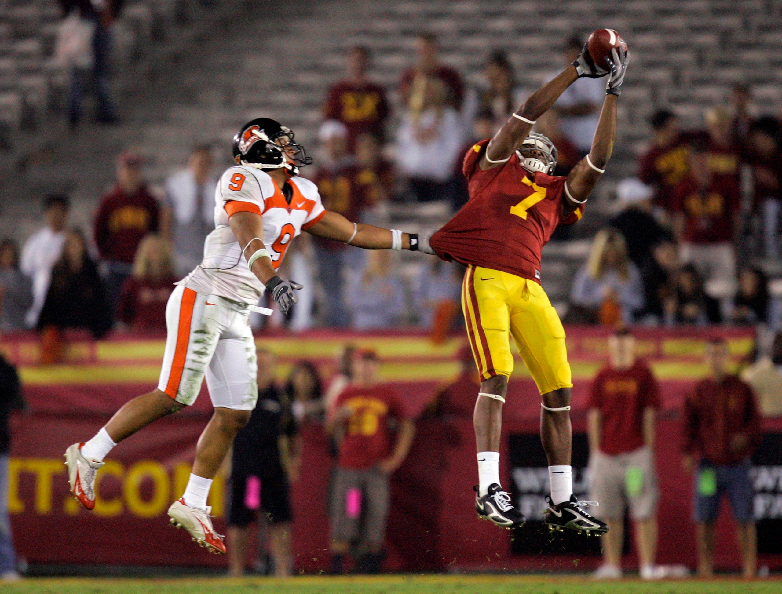 Vidal Hazelton had one good season at USC but couldn't carry over his success. Vidal Hazelton had one good season at USC but couldn't carry over his success.