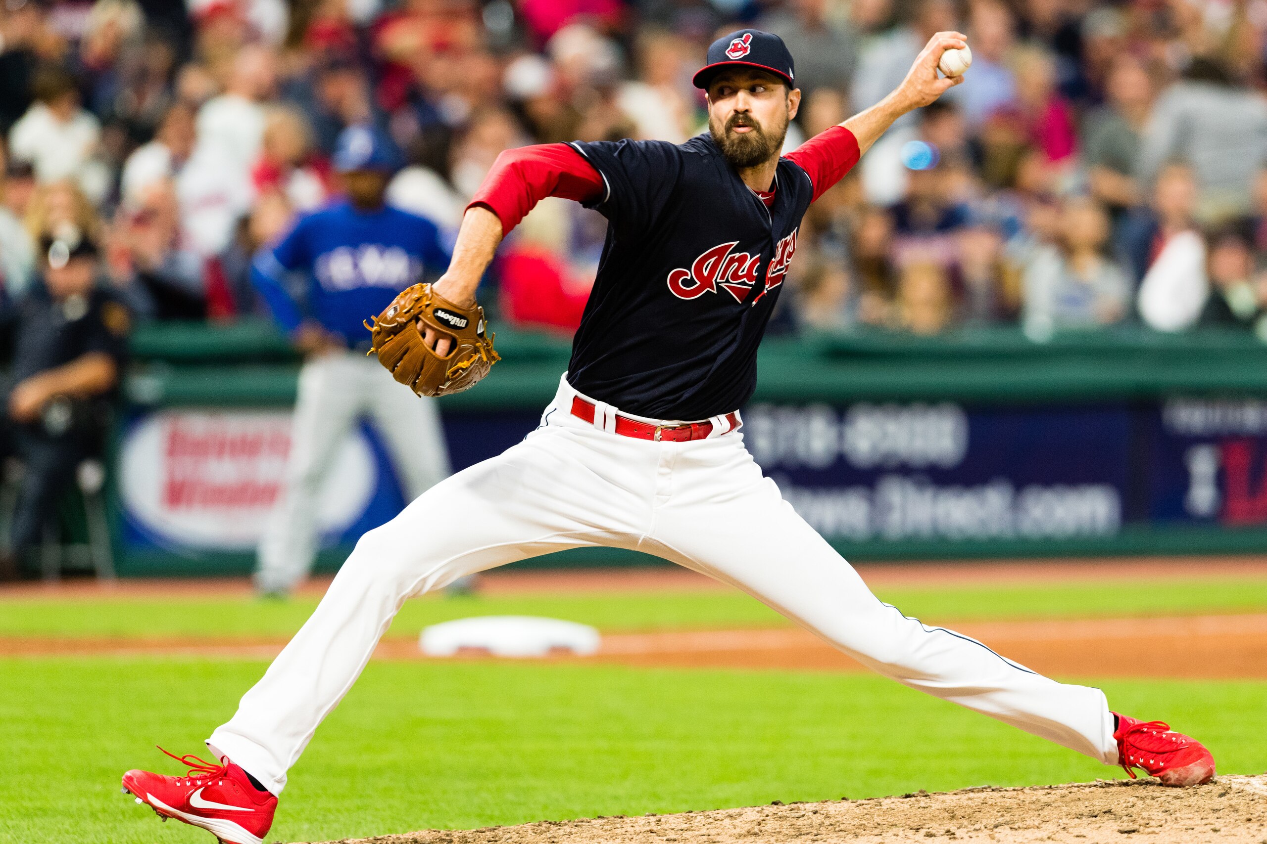 Cleveland Indians left-hander Andrew Miller Cleveland Indians left-hander Andrew Miller
