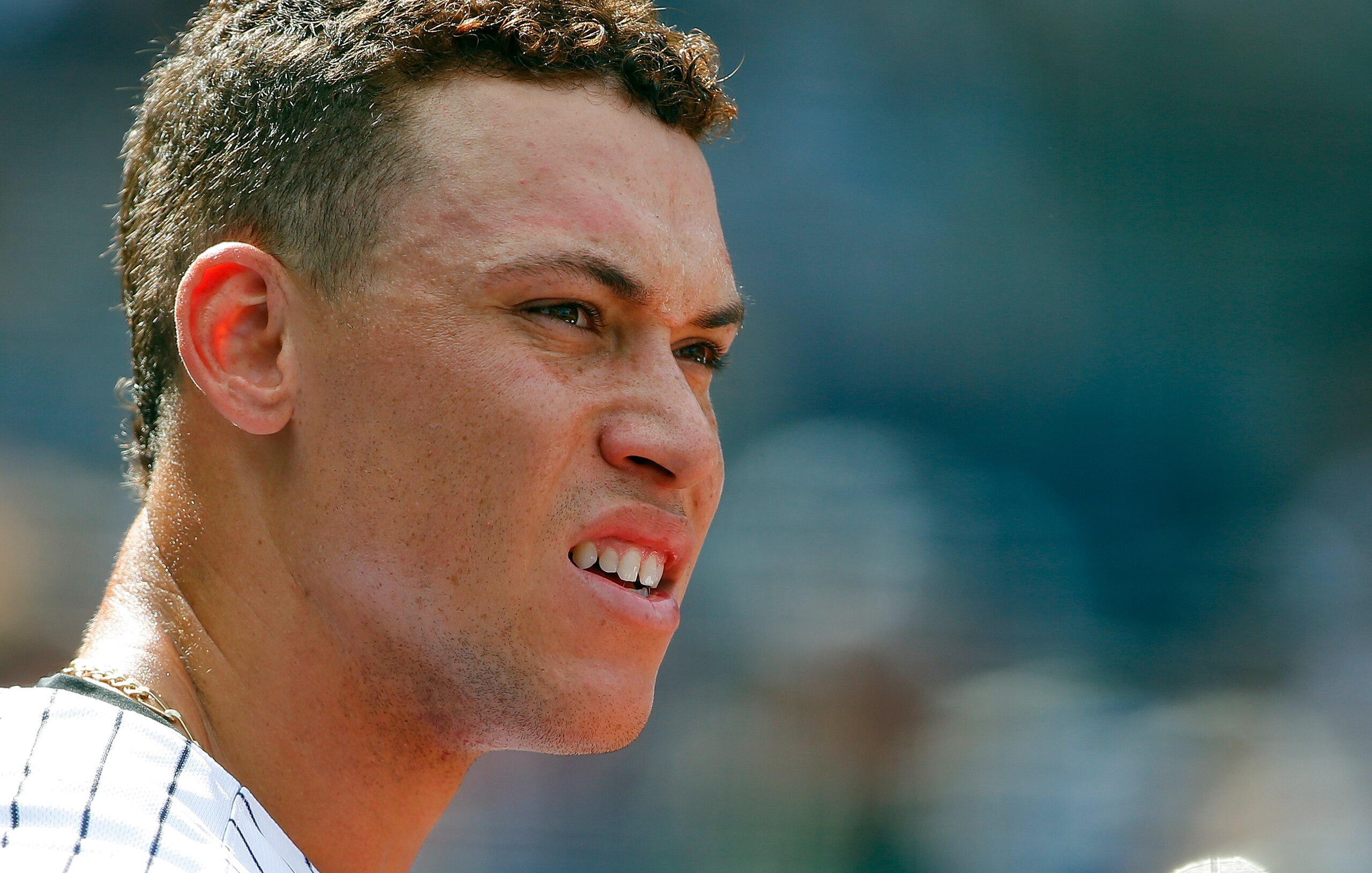 New York Yankees right fielder Aaron Judge New York Yankees right fielder Aaron Judge