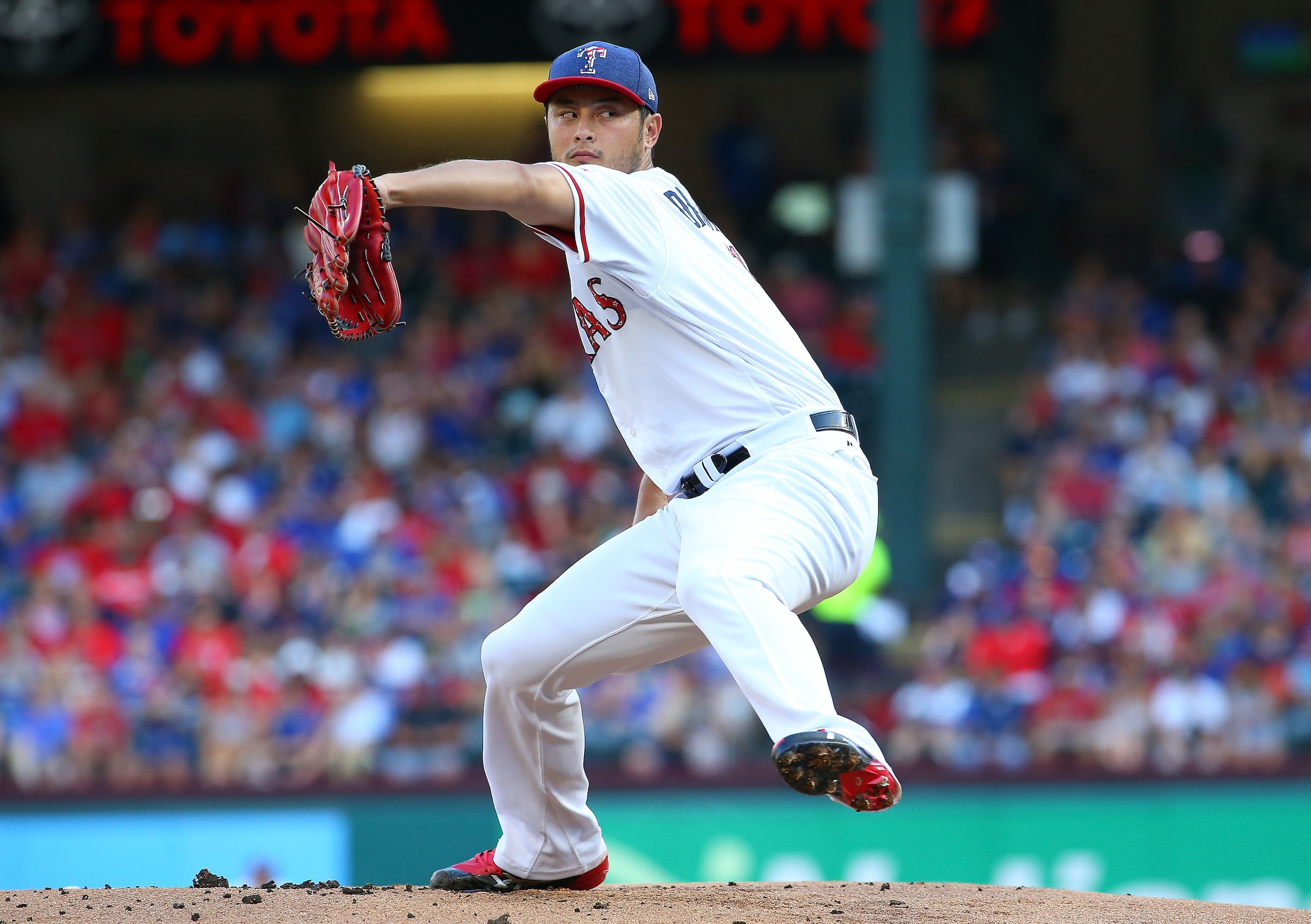 Yu Darvish is on the last year of his contract, and the Texas Rangers are falling behind in the playoff mix.